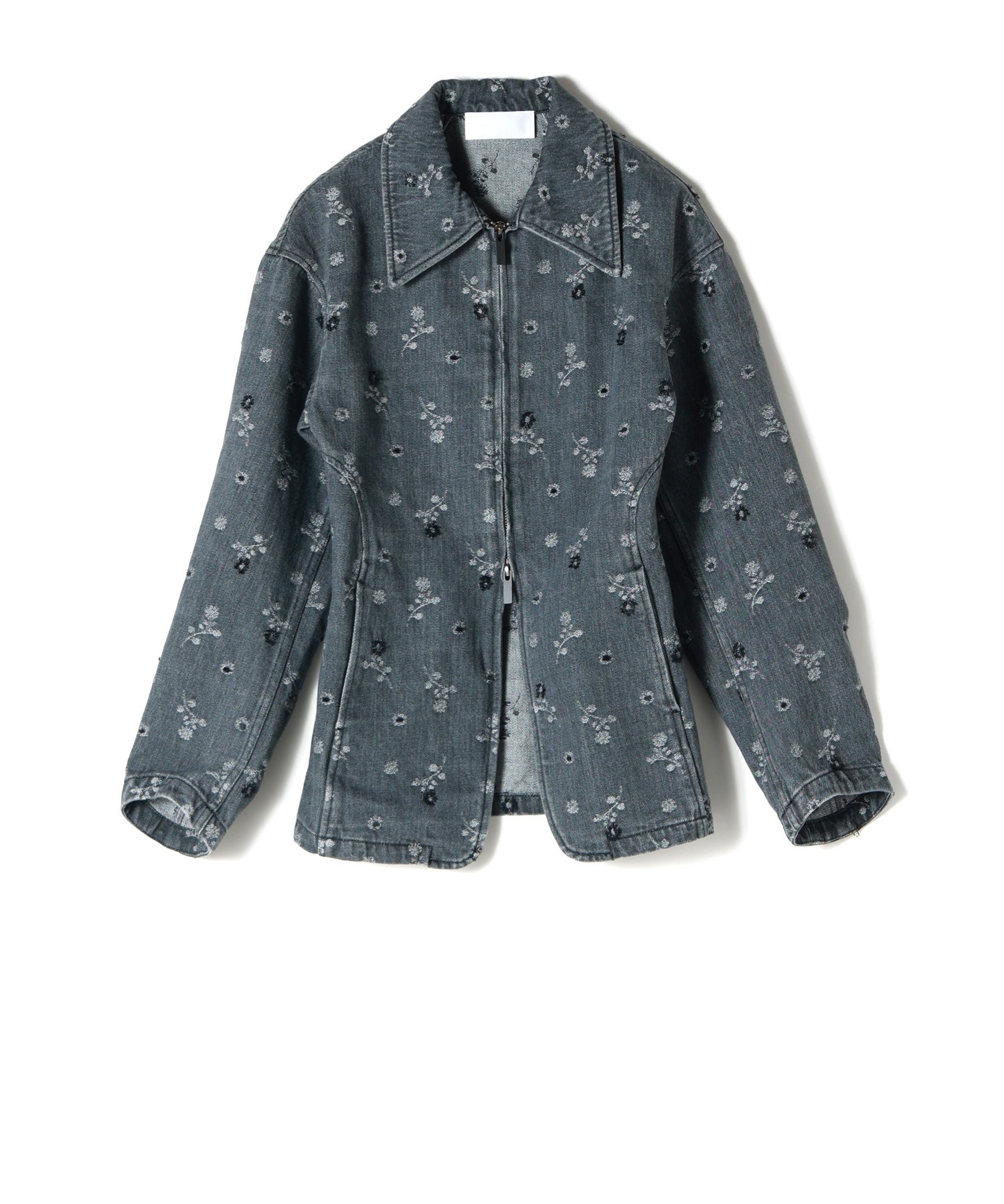 Mame Kurogouchi(マメ クロゴウチ)】 Floral Jacquard Denim Jacket