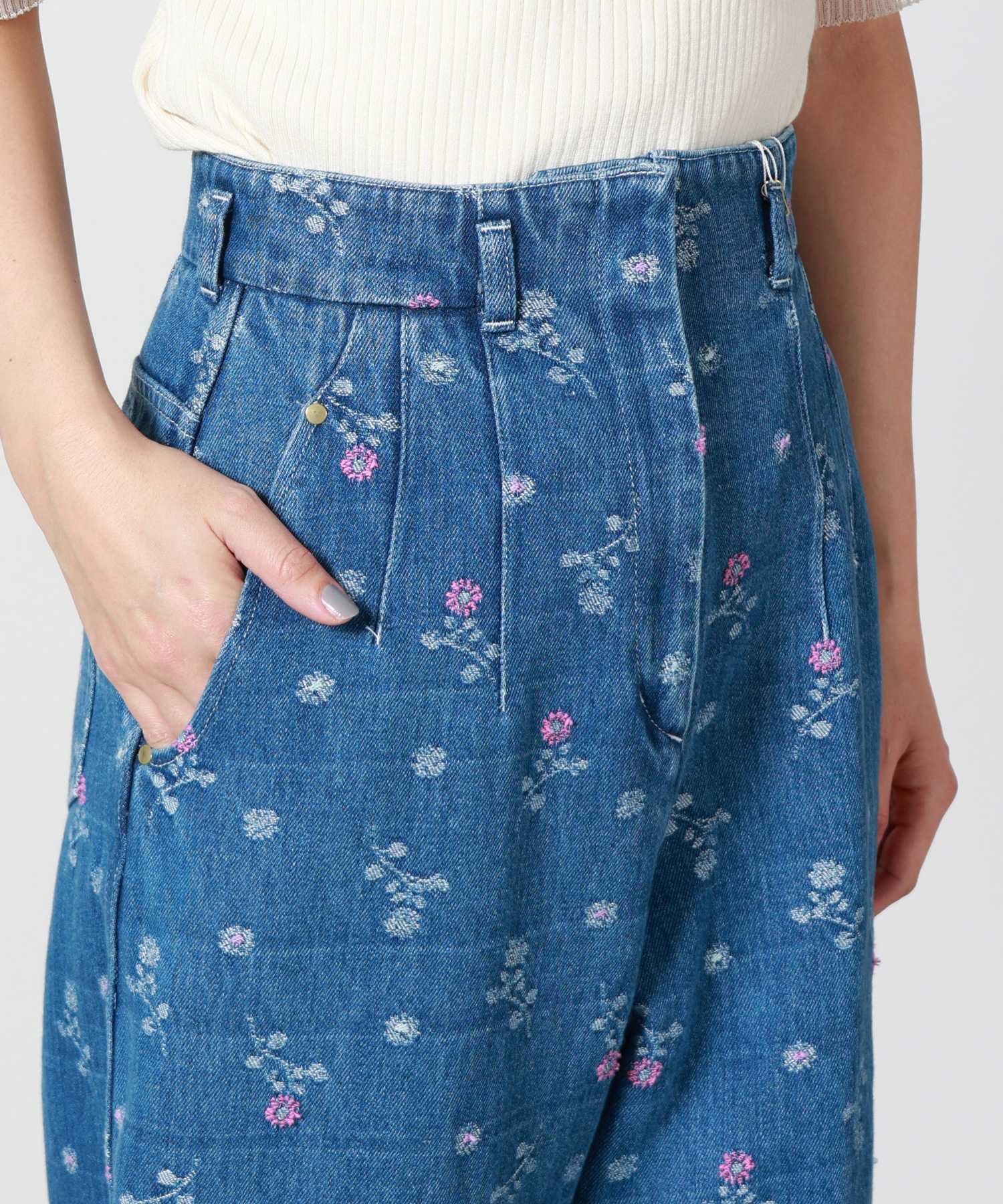 Mame Kurogouchi(マメ クロゴウチ)】 Floral Jacquard High Waisted