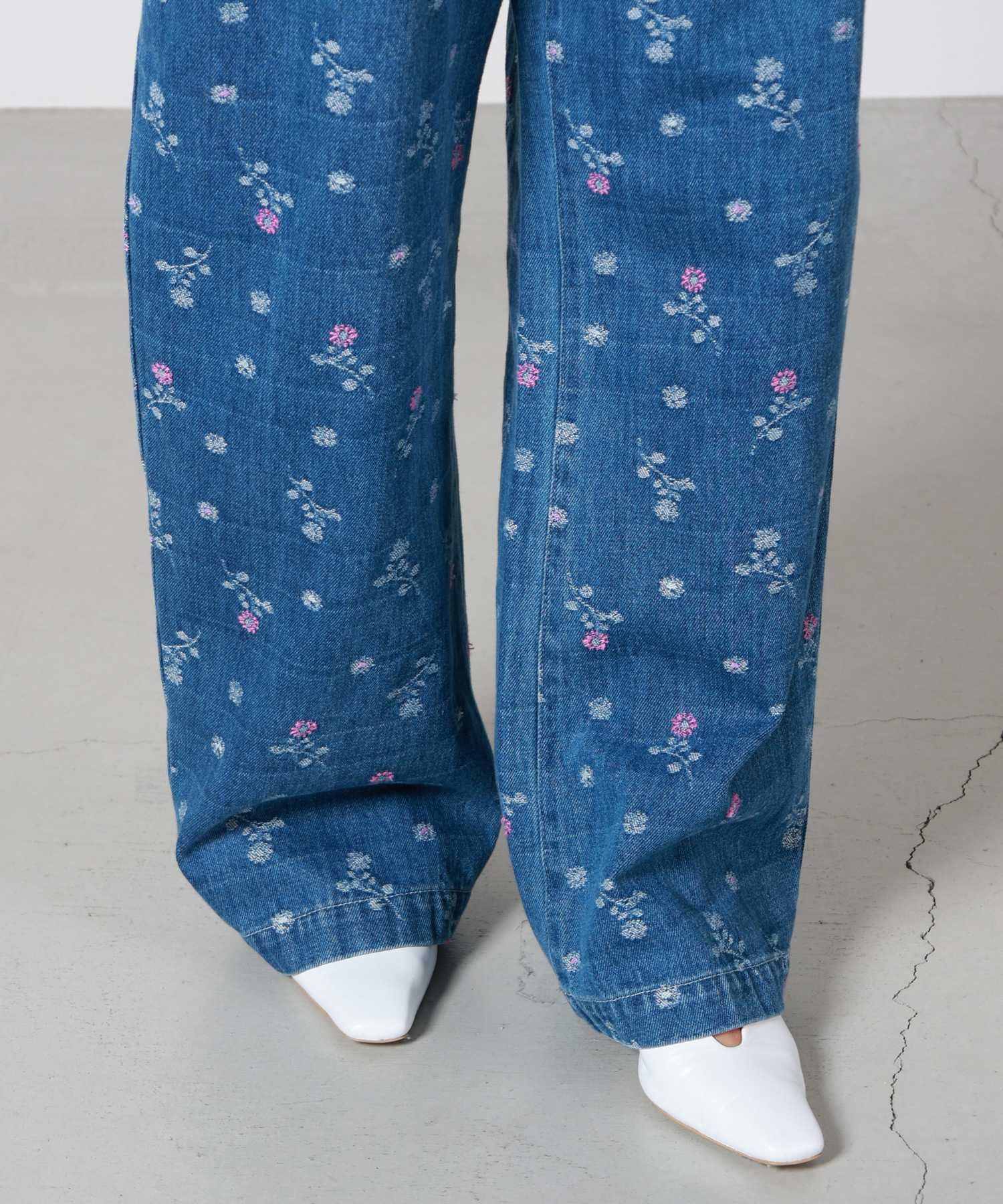 Mame Kurogouchi(マメ クロゴウチ)】 Floral Jacquard High Waisted
