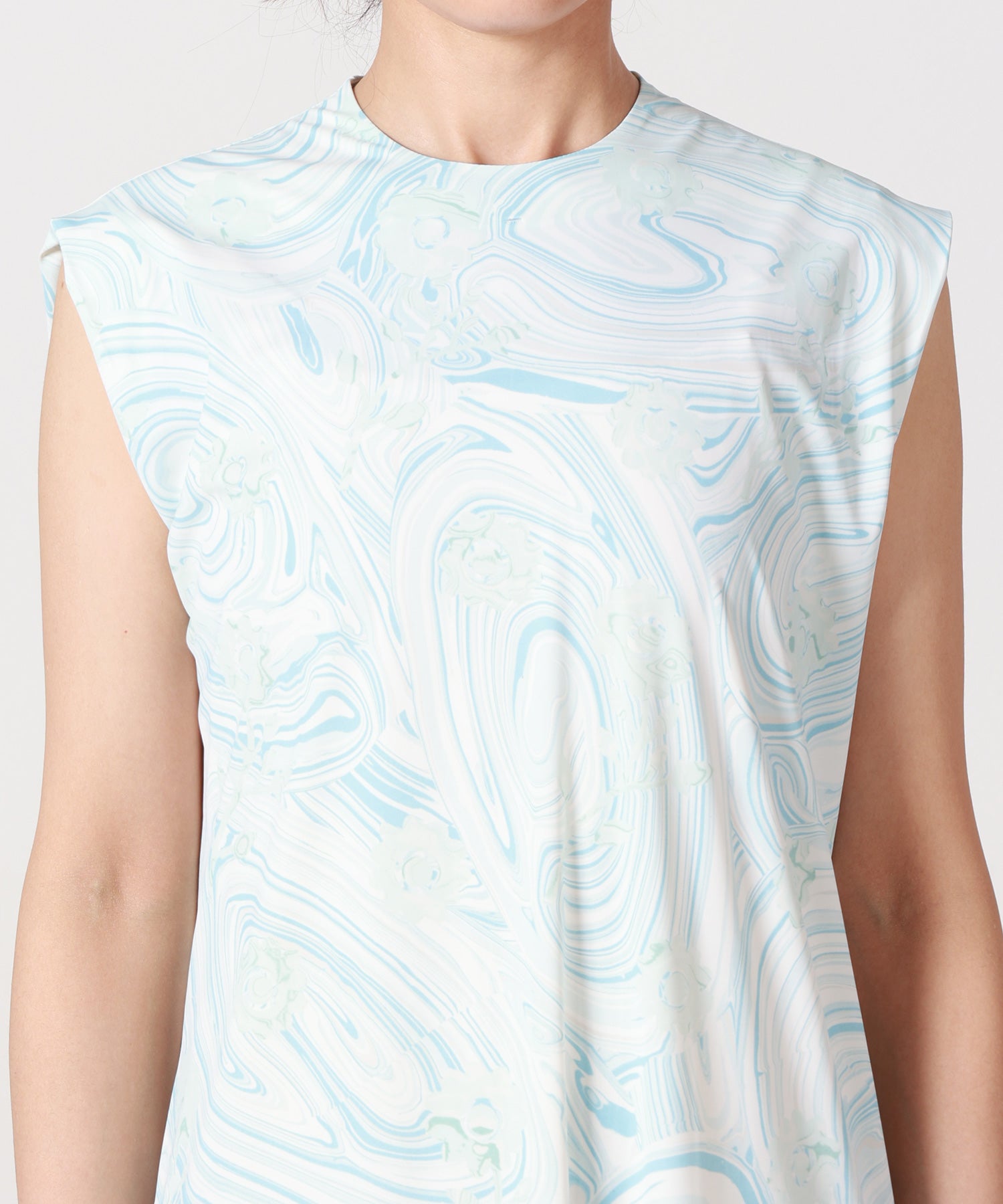 Mame Kurogouchi(マメ クロゴウチ)】 Marble Print Jersey Dress