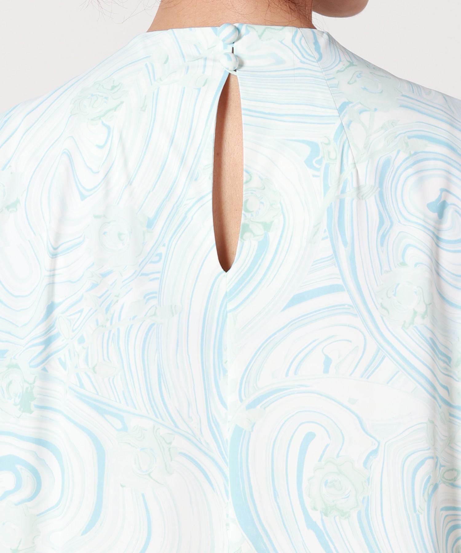 Mame Kurogouchi(マメ クロゴウチ)】 Marble Print Jersey Dress