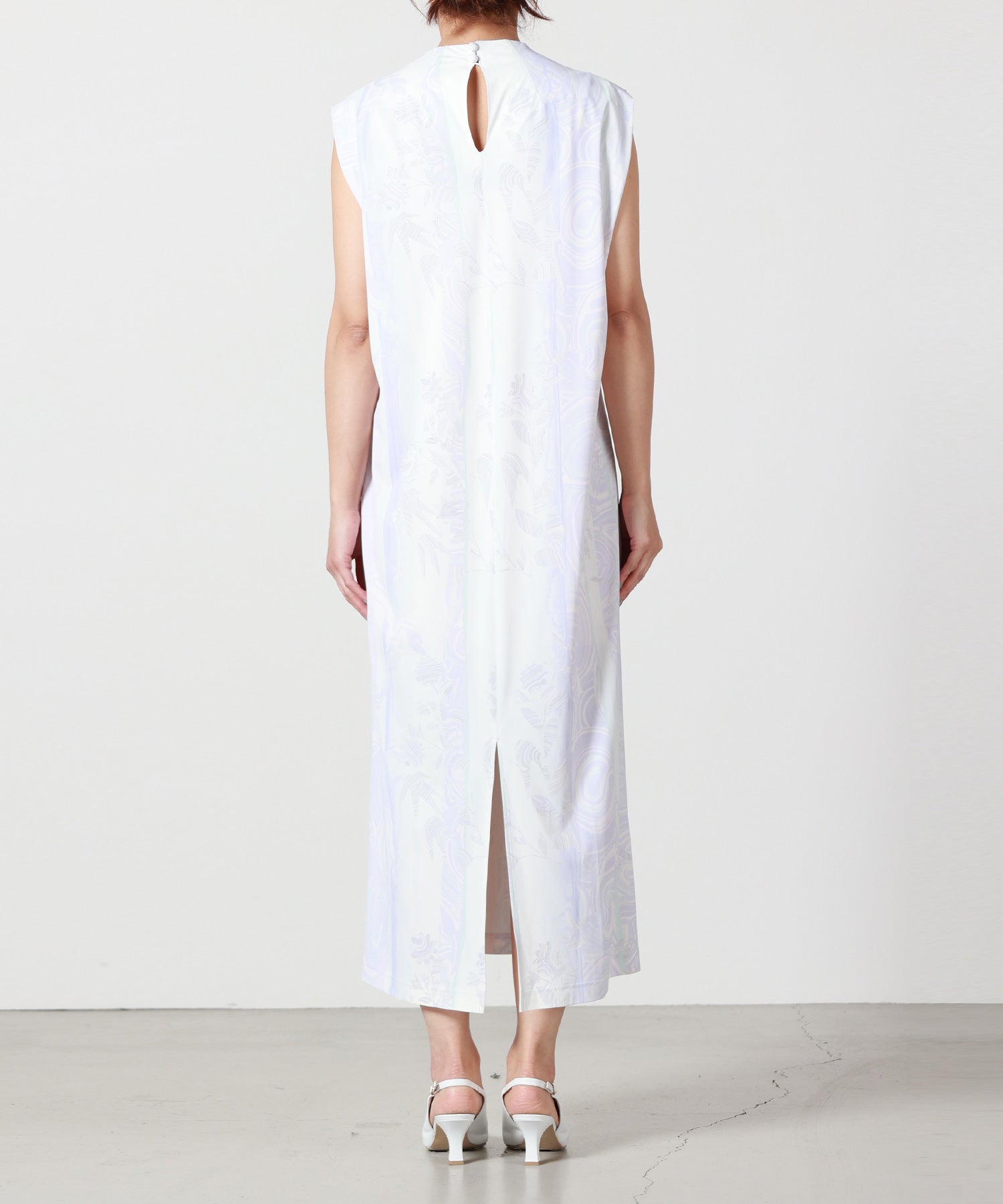 Mame Kurogouchi(マメ クロゴウチ)】 Marble Print Jersey Dress