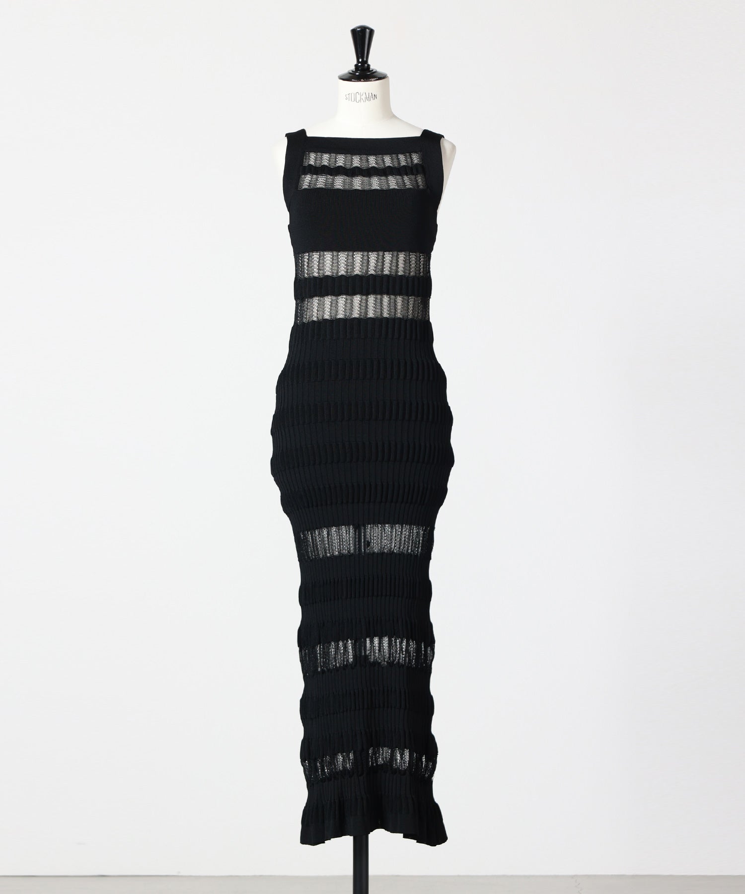 FETICO(フェティコ)】 SHEER STRIPE KNIT LONG DRESS|PARIGOT FETICO(フェティコ)】 SHEER STRIPE KNIT LONG DRESS|PARIGOT