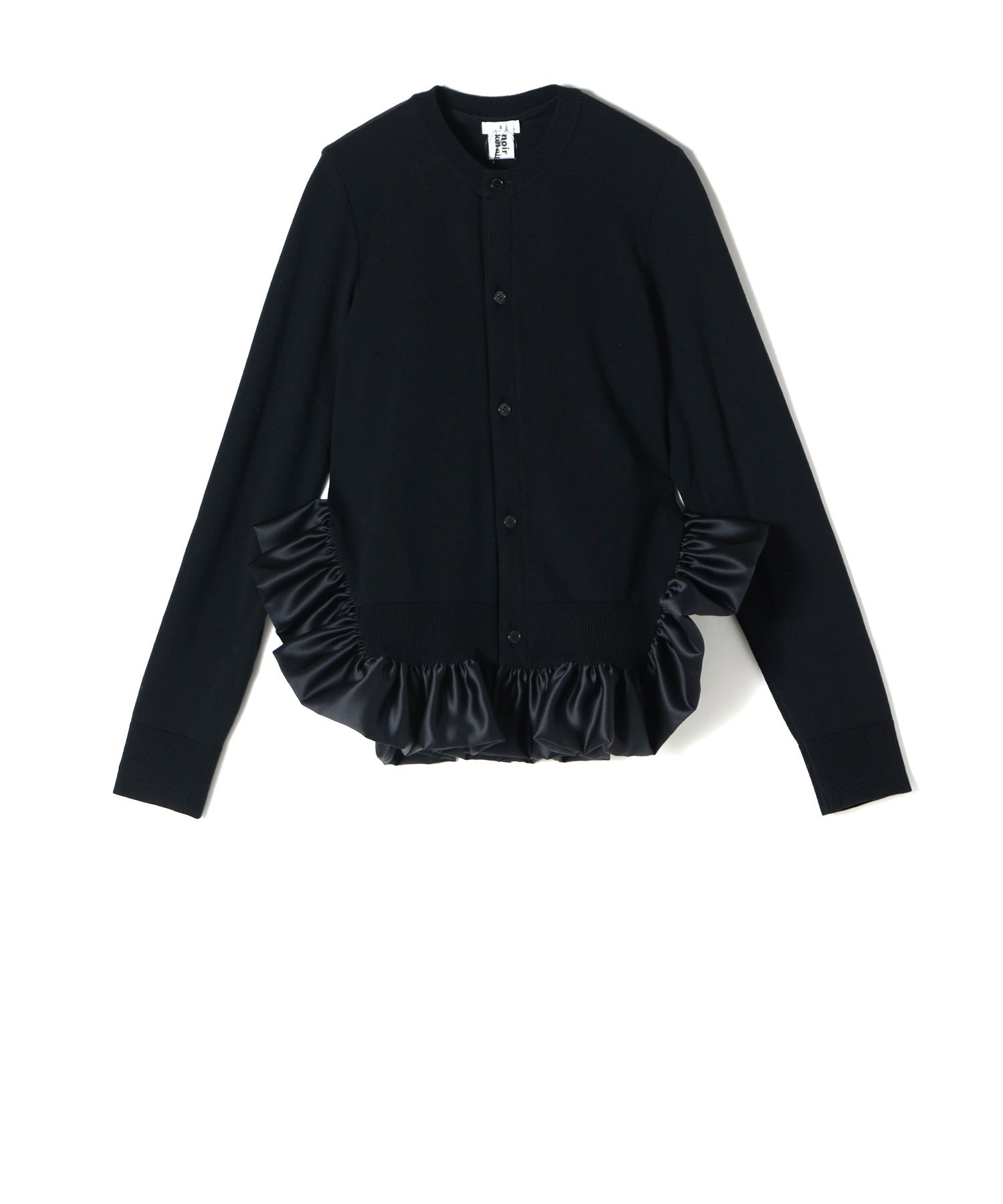 noir kei ninomiya(ノワール ケイニノミヤ)】 ラッフルカーディガン