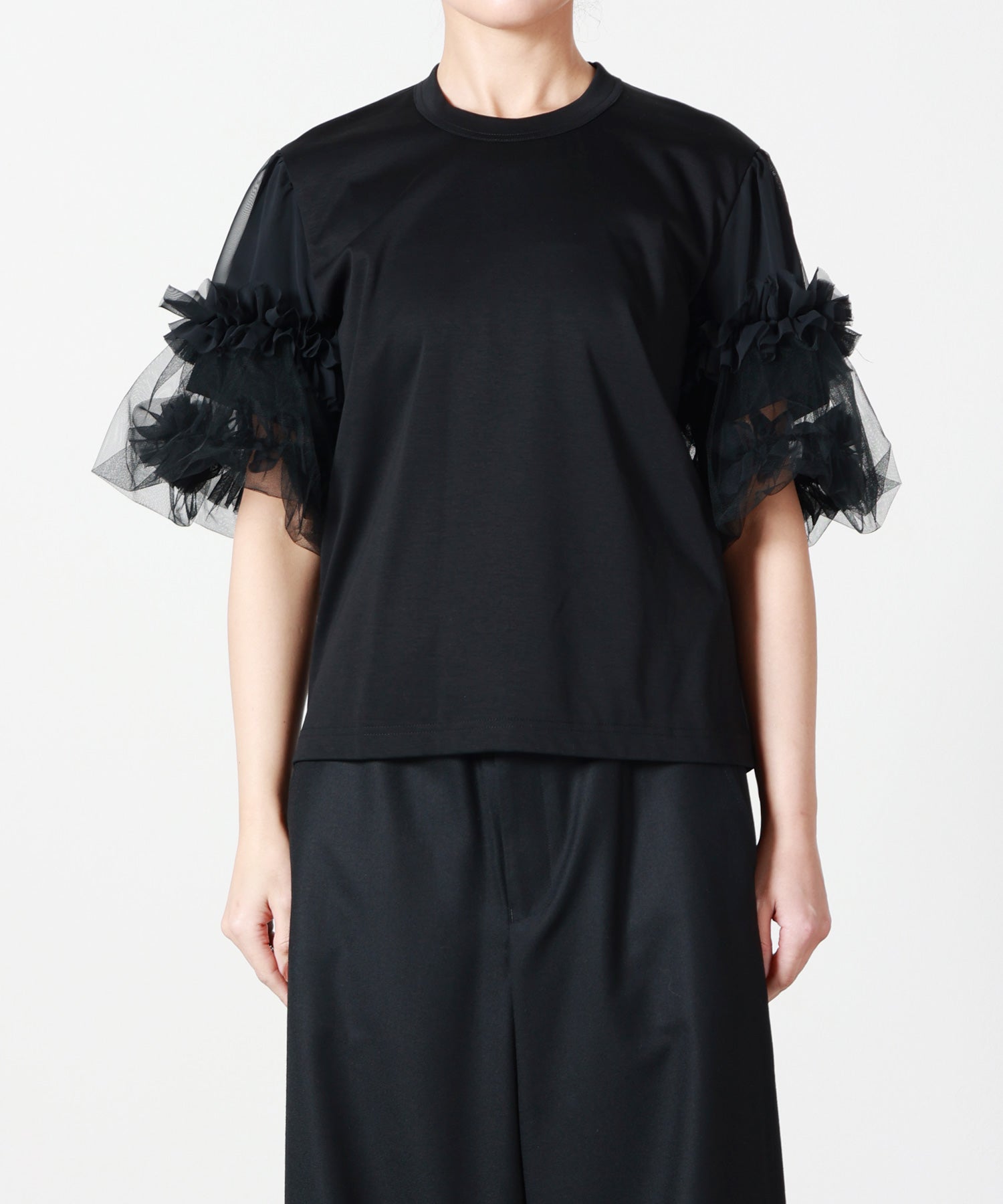 noir kei ninomiya(ノワール ケイニノミヤ)】 綿ポンチ×エステルジョー