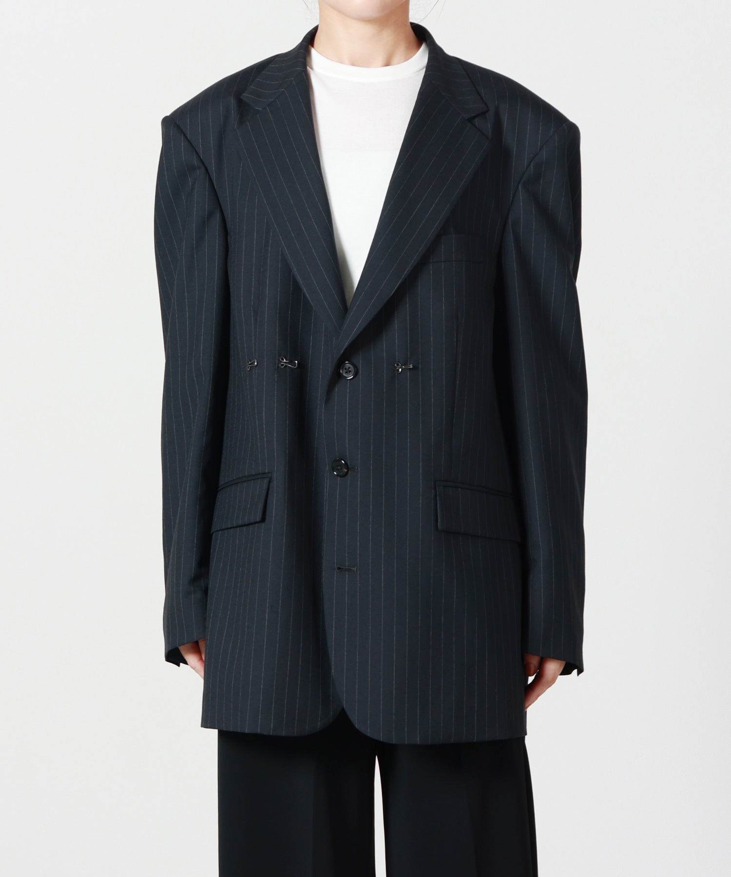 INSCRIRE/アンスクリア】Double Cloth Layered Jacket/ダブルクロス 