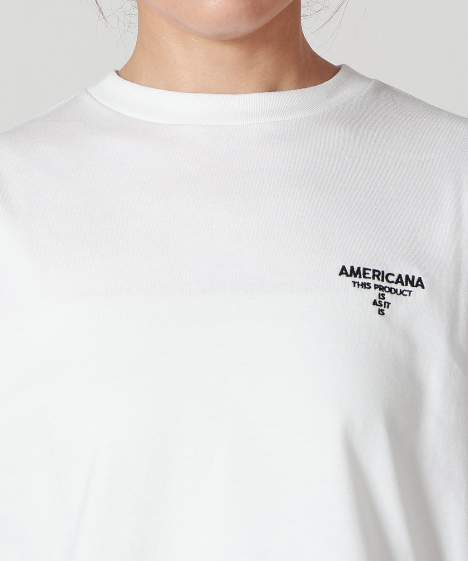 AMERICANA(アメリカーナ)】 エンブロイダリーTシャツ｜PARIGOT ONLINE