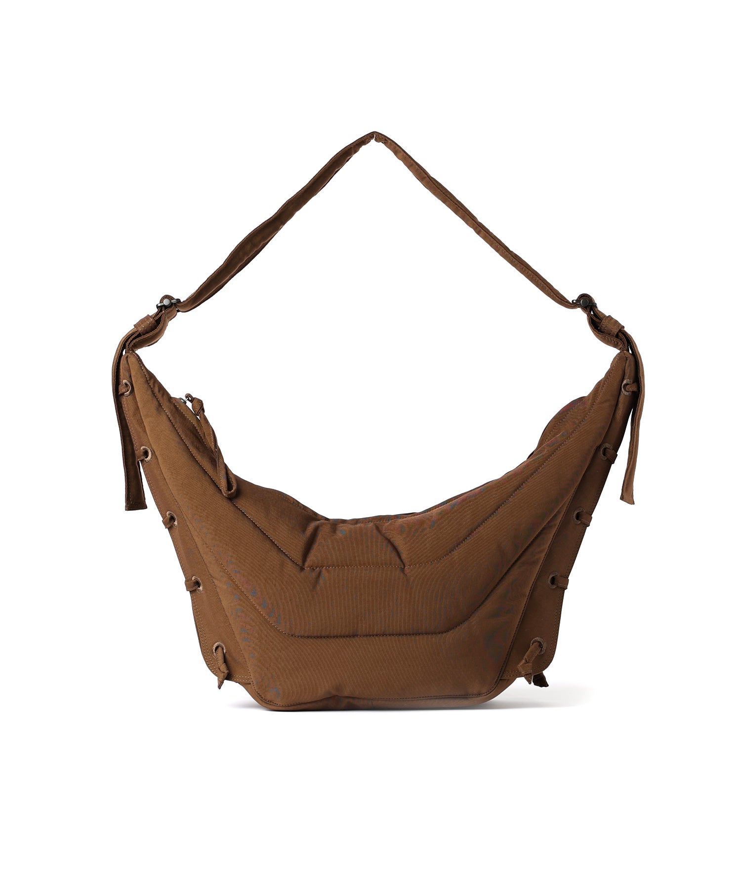 MEDIUM SOFT GAME BAG IN NYLON CANVAS - Olive Brown