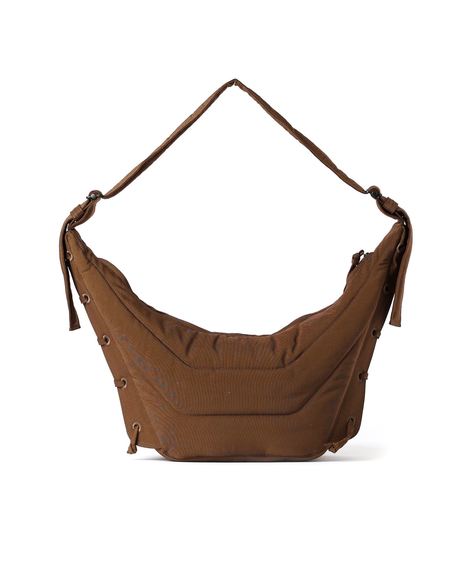 ルメールブラウンキャンバスショルダーバッグ LEMAIRE(ルメール)】 MEDIUM SOFT GAME BAG IN NYLON CANVAS｜PARIGOT