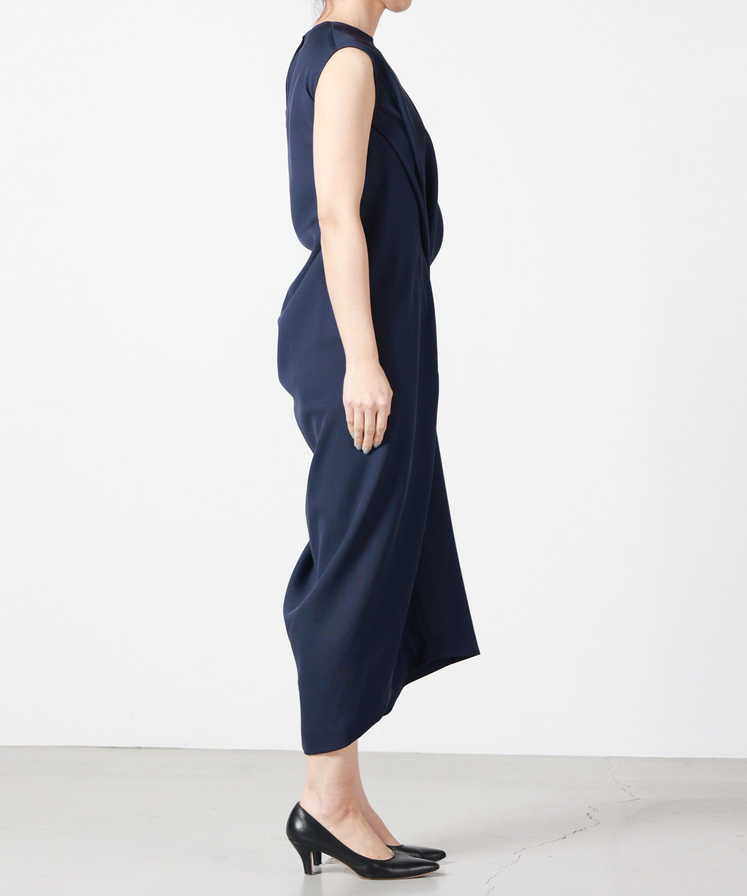 HARUNOBUMURATA(ハルノブムラタ)】 LULEA - SUMMER WOOL DRAPE DRESS