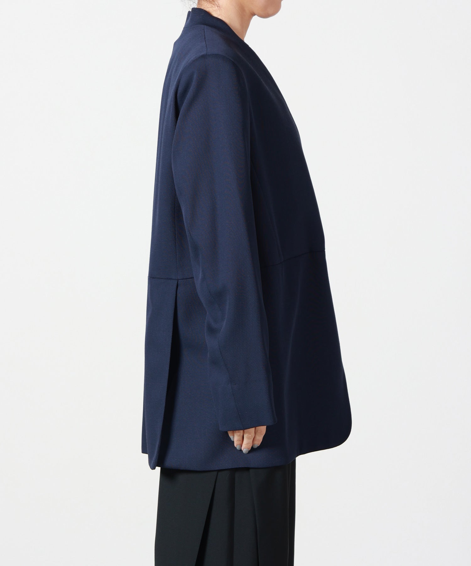 HARUNOBUMURATA(ハルノブムラタ)】 HARU - COLLARLESS SUMMER WOOL