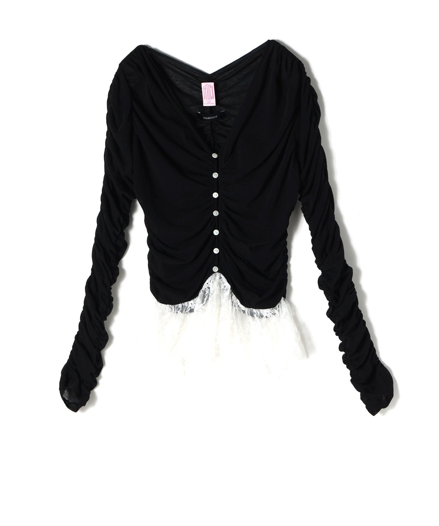 FETICO(フェティコ)】 PARIGOT別注 SHEER JERSEY CARDIGAN｜PARIGOT