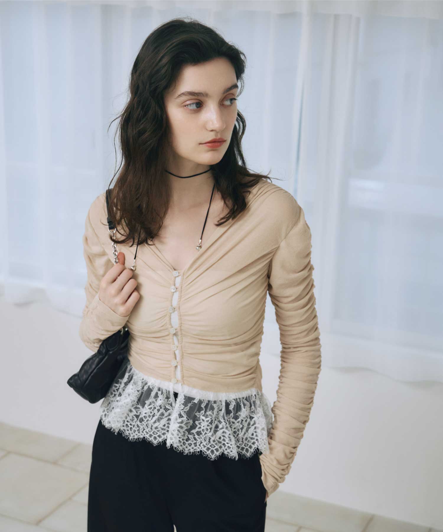 FETICO(フェティコ)】 PARIGOT別注 SHEER JERSEY CARDIGAN｜PARIGOT