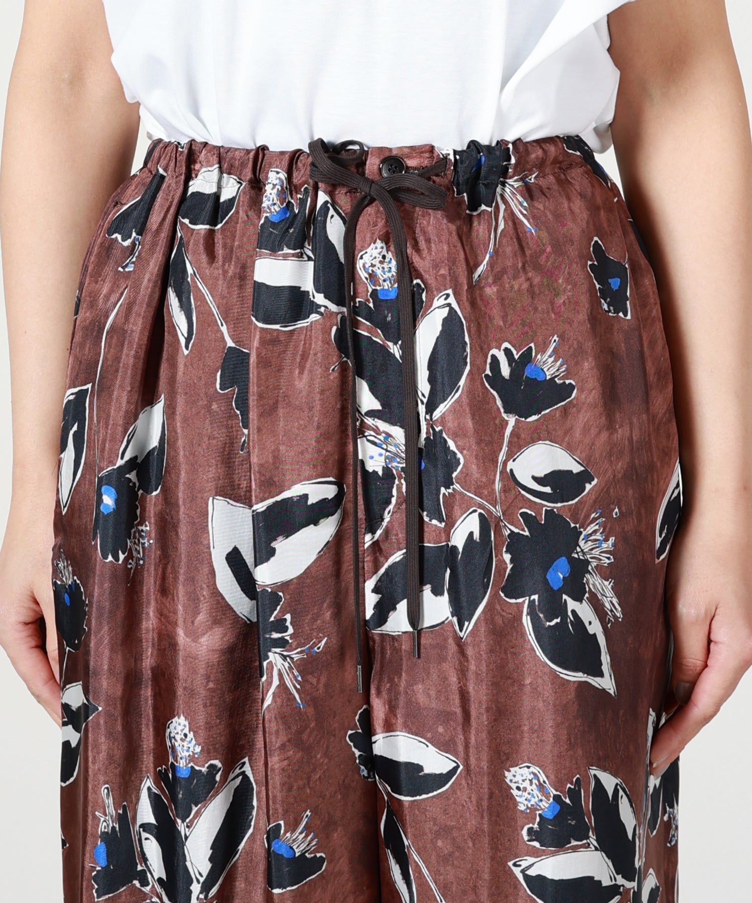 SACRA(サクラ)】 PAINTING FLORA WIDE PANTS｜PARIGOT ONLINE（パリゴ