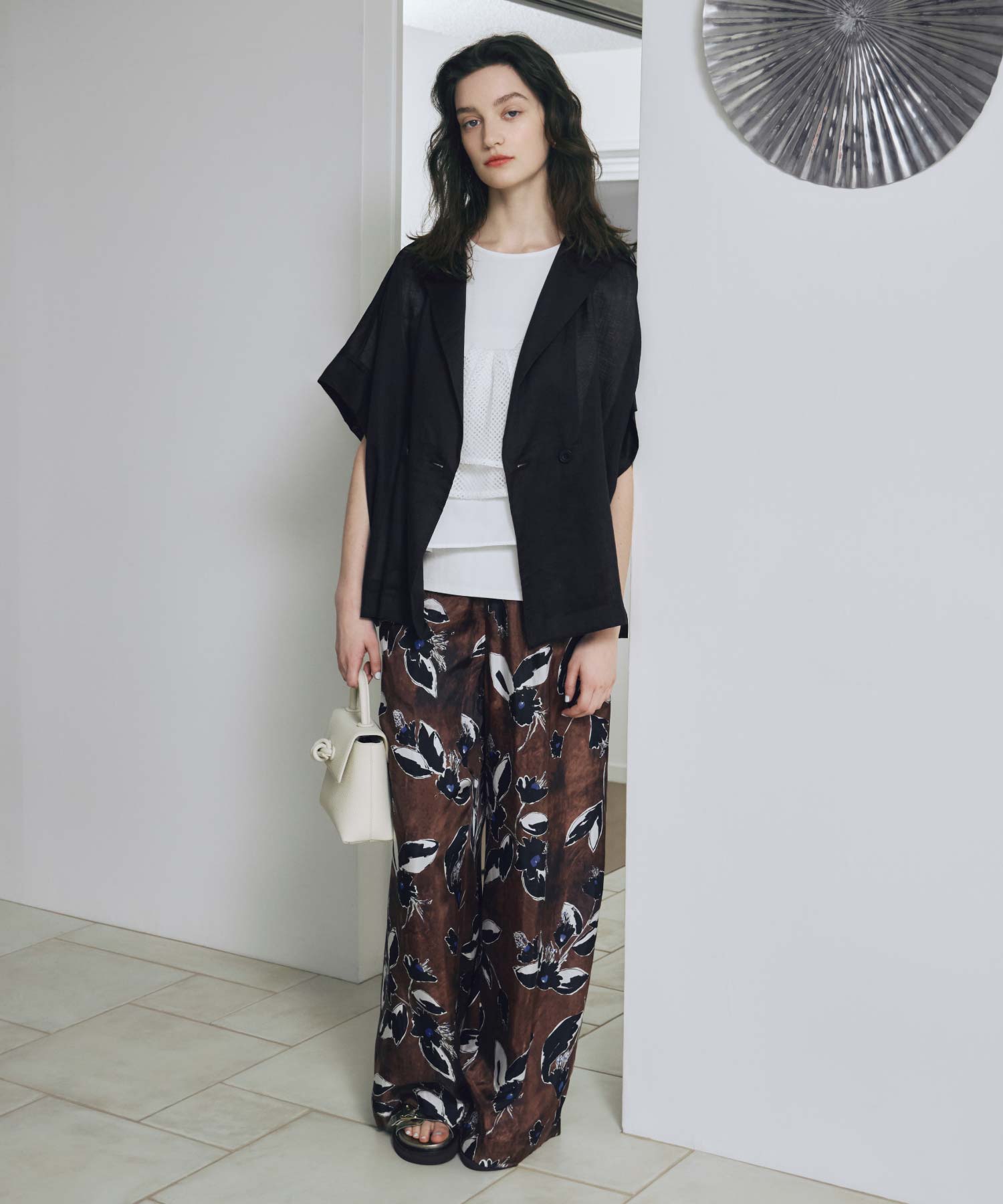 SACRA(サクラ)】 PAINTING FLORA WIDE PANTS｜PARIGOT ONLINE（パリゴ