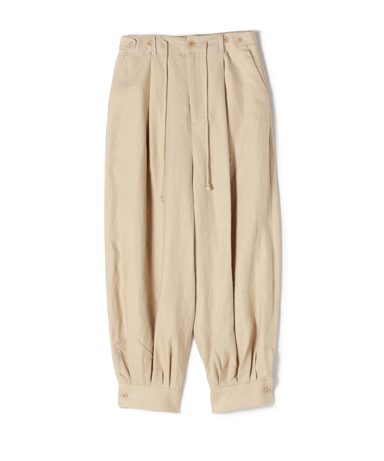 muller of yoshiokubo(ミュラーオブヨシオクボ)】 TUCK STITCHED PANTS