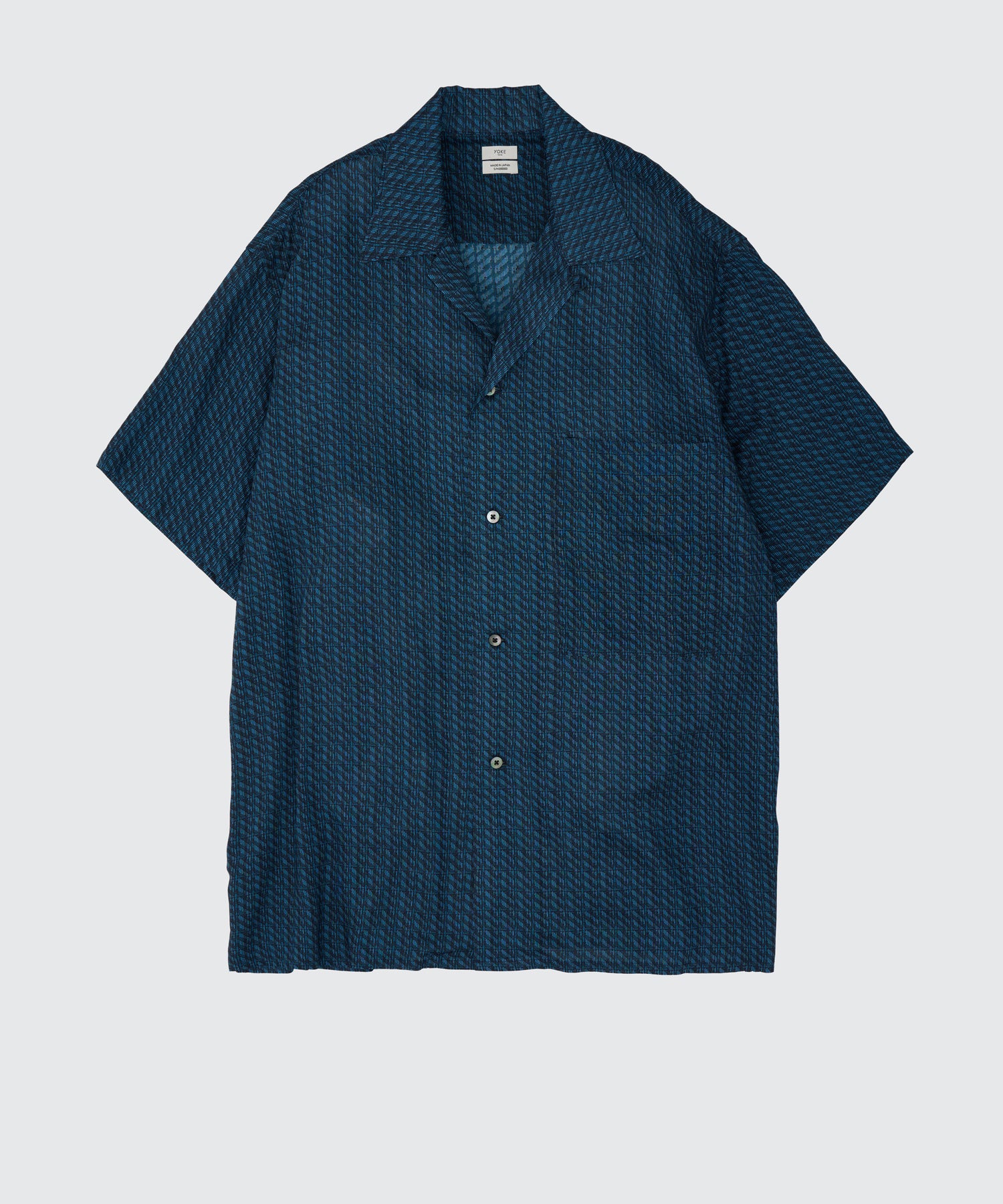 YOKE(ヨーク)】 Vintage Pattern Printed Rayon Open Collar Shirt