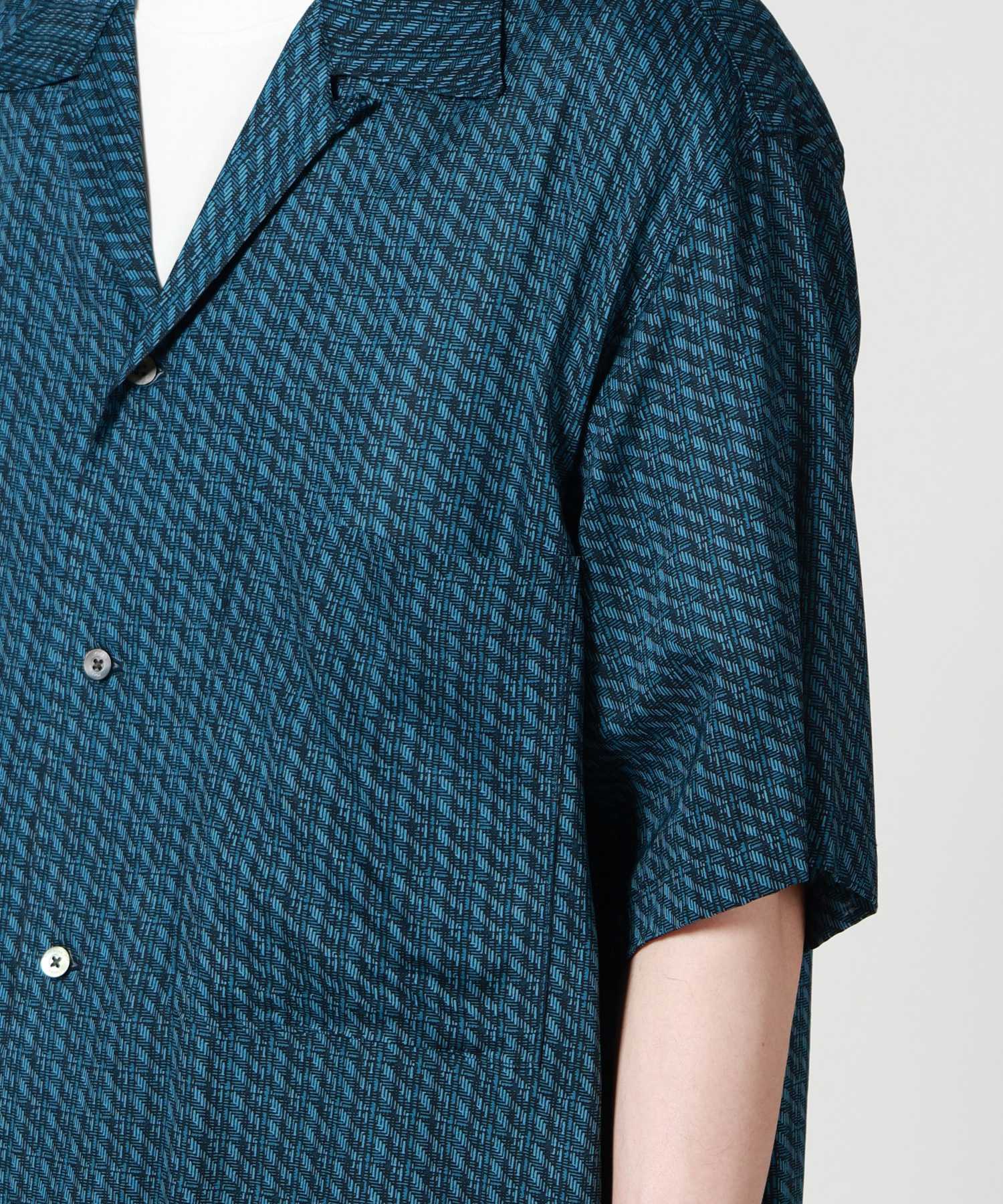 YOKE(ヨーク)】 Vintage Pattern Printed Rayon Open Collar Shirt