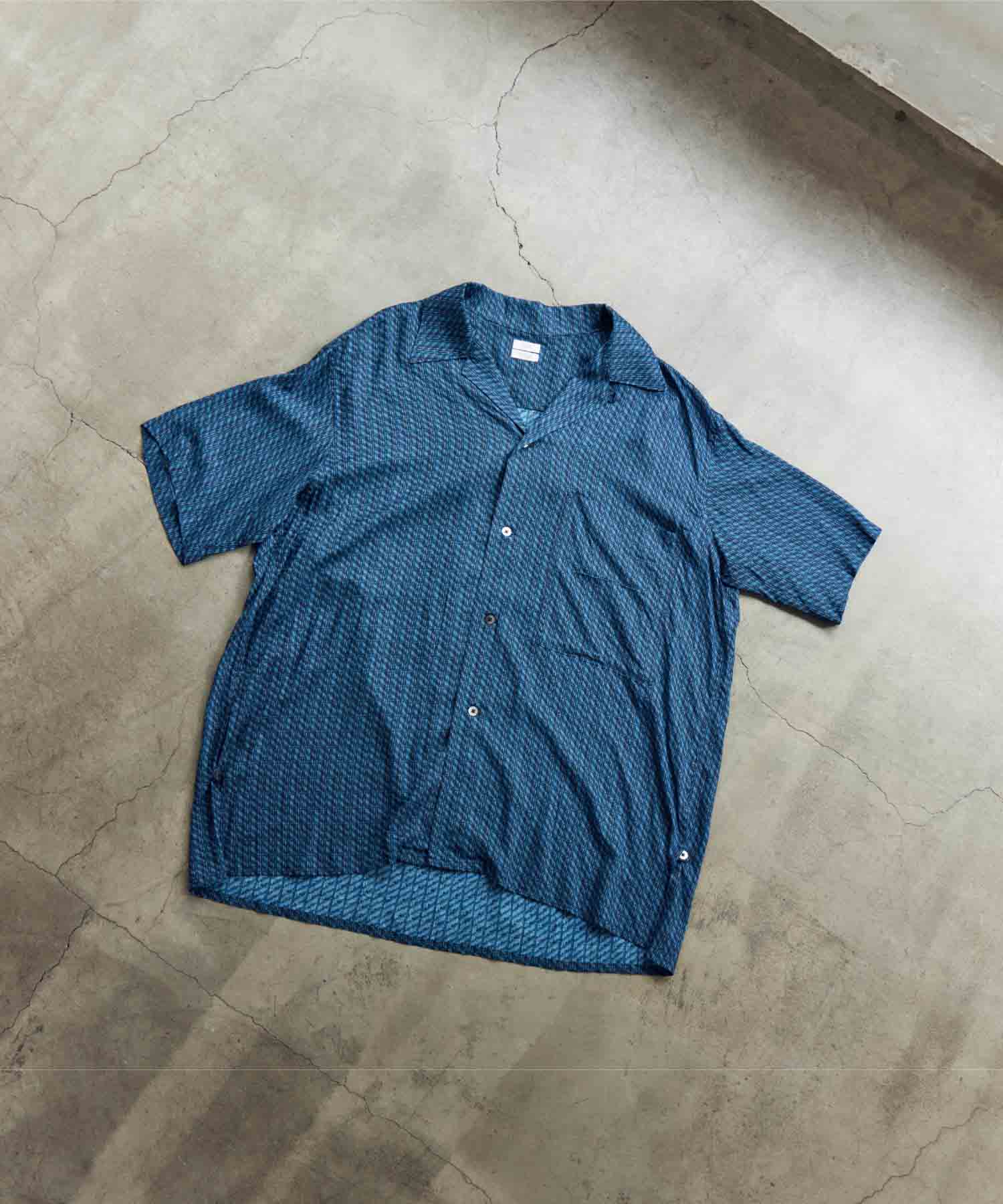 YOKE(ヨーク)】 Vintage Pattern Printed Rayon Open Collar Shirt