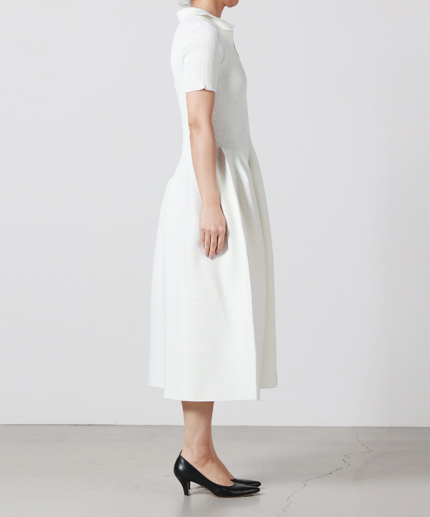 CFCL(シーエフシーエル)】 POTTERY GLITTER SHORT SLEEVE POLO DRESS