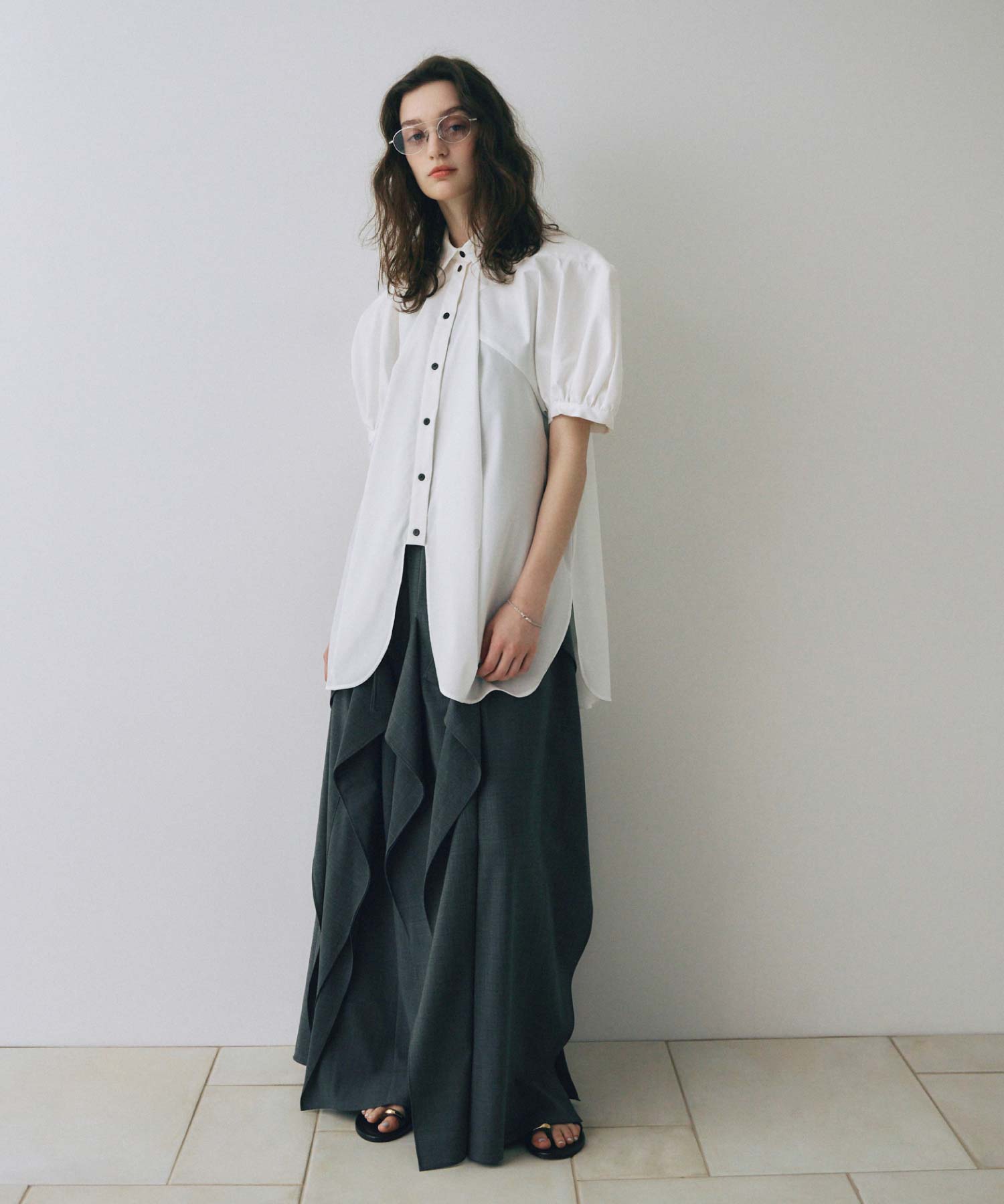 ENFOLD ライトポンチオーバルT CROPPED PULLOVER（300JS130－0581