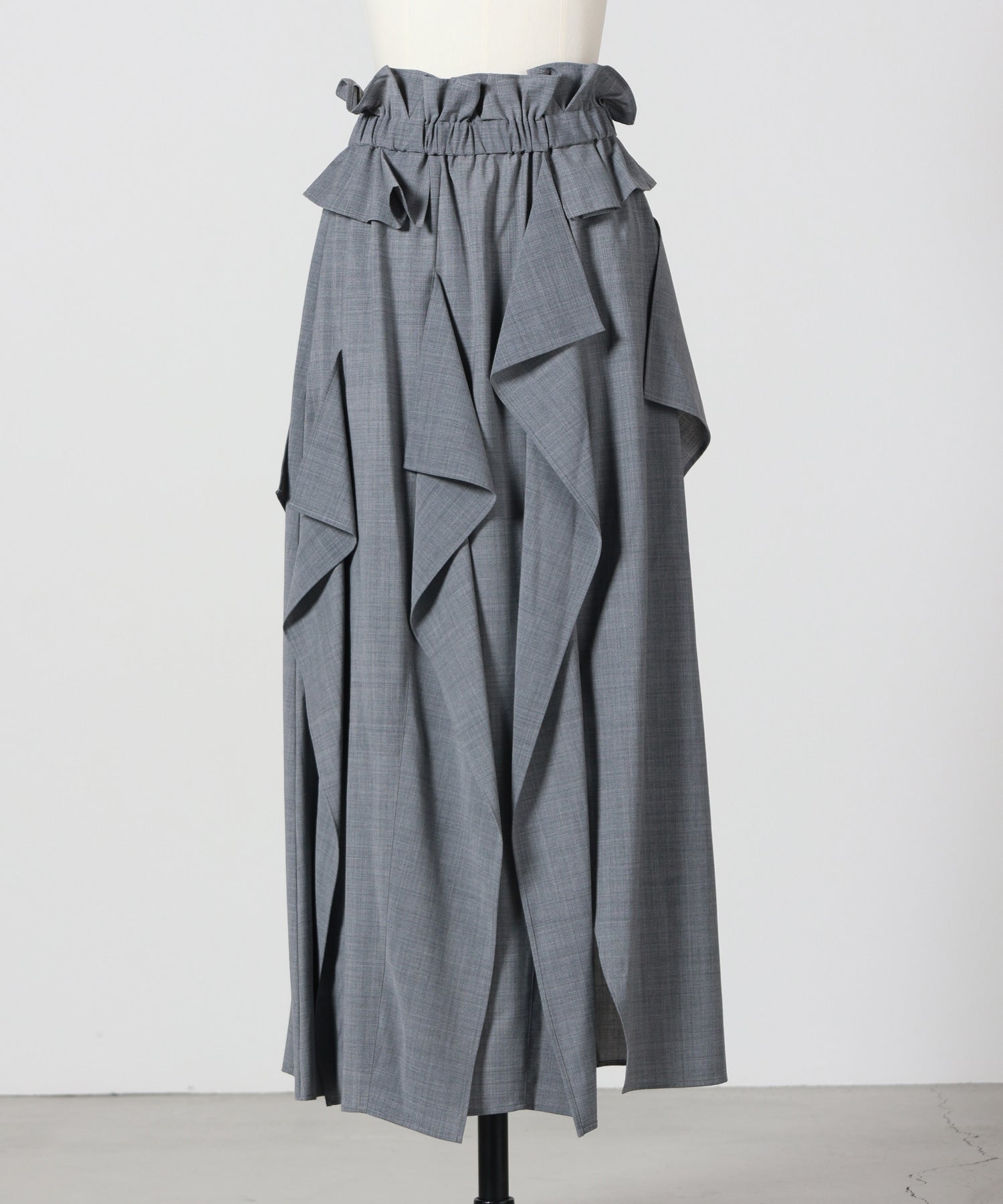 ENFOLD(エンフォルド)】 SQUARE DRAPE MAXI-SKIRT｜PARIGOT ONLINE
