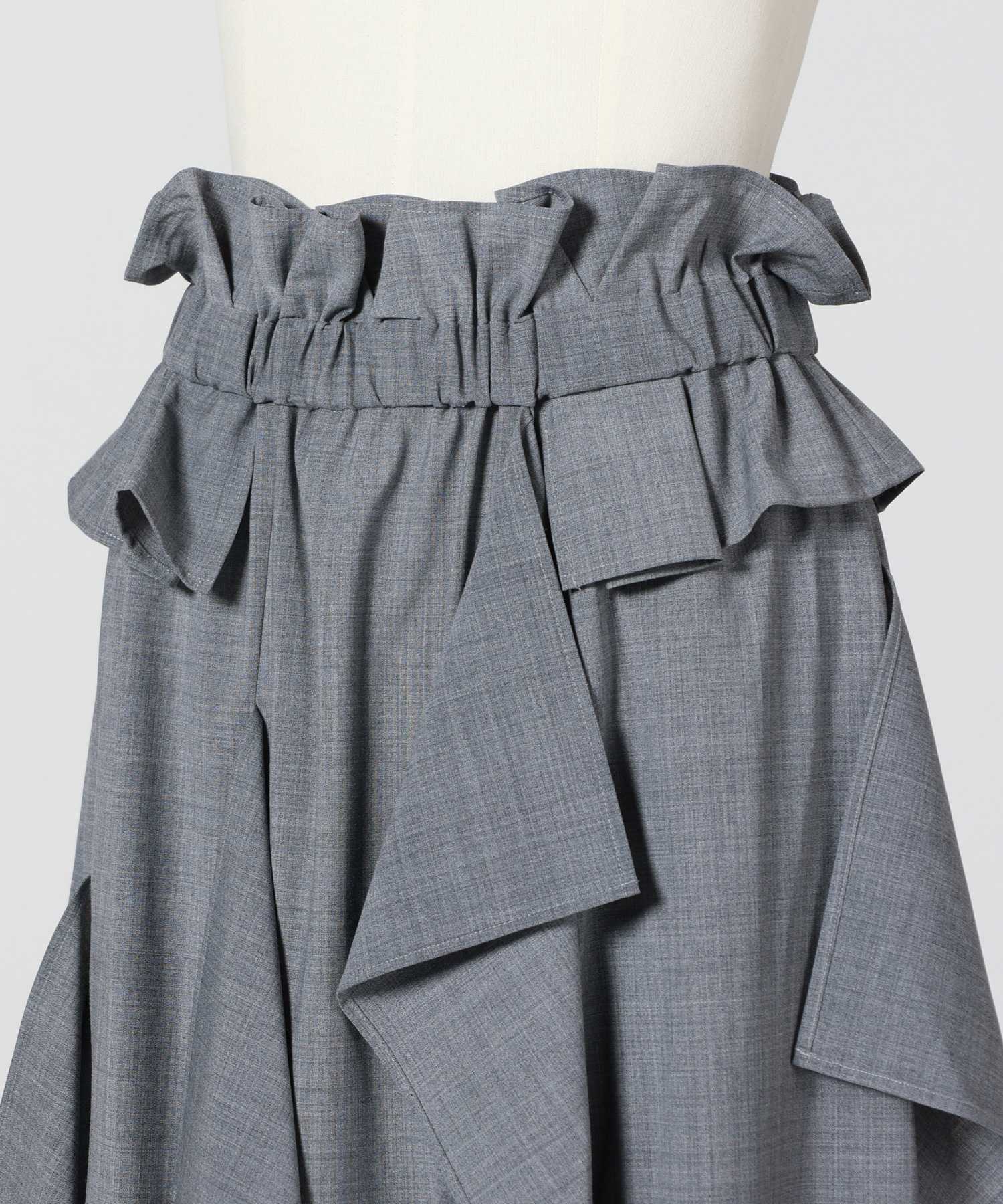 ENFOLD(エンフォルド)】 SQUARE DRAPE MAXI-SKIRT｜PARIGOT ONLINE