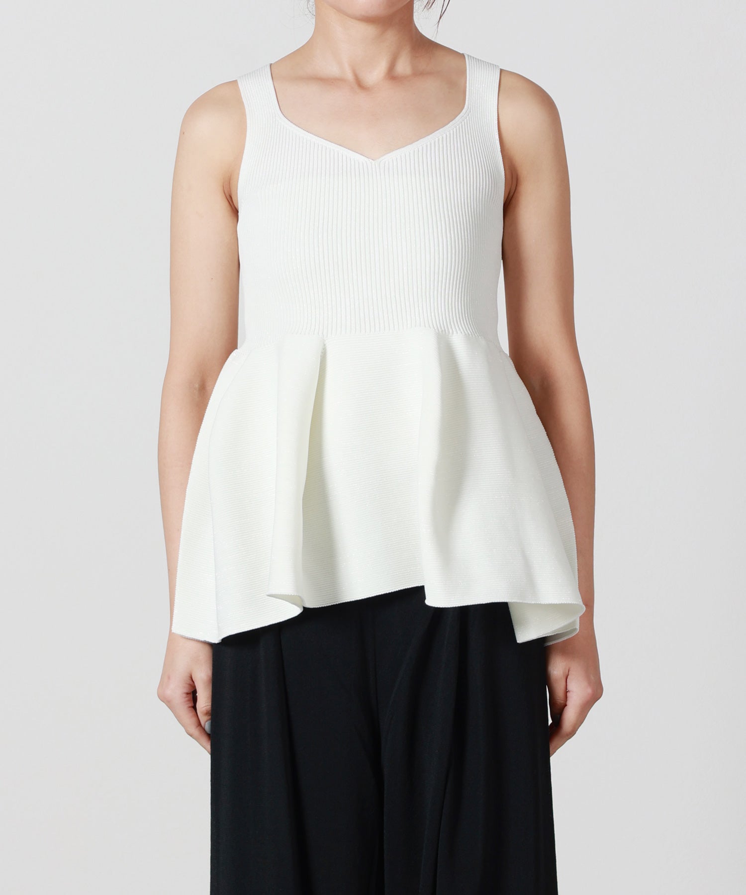 CFCL(シーエフシーエル)】 POTTERY GLITTER SLEEVELESS TOP｜PARIGOT