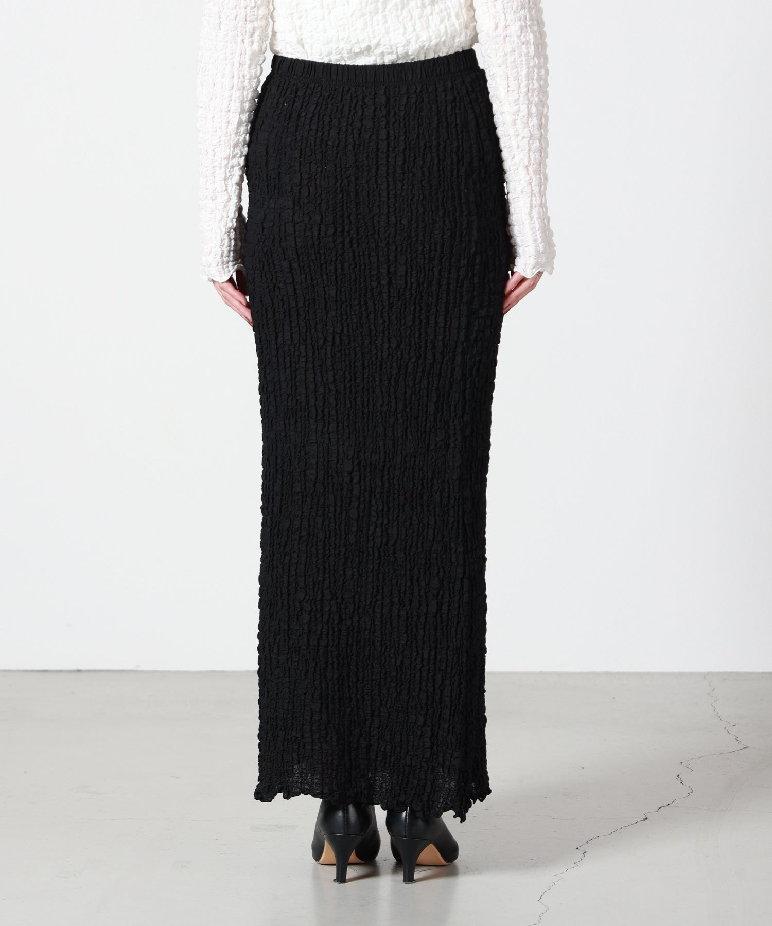 PHEENY(フィーニー)】 Shrink Lace Frill Skirt｜PARIGOT ONLINE