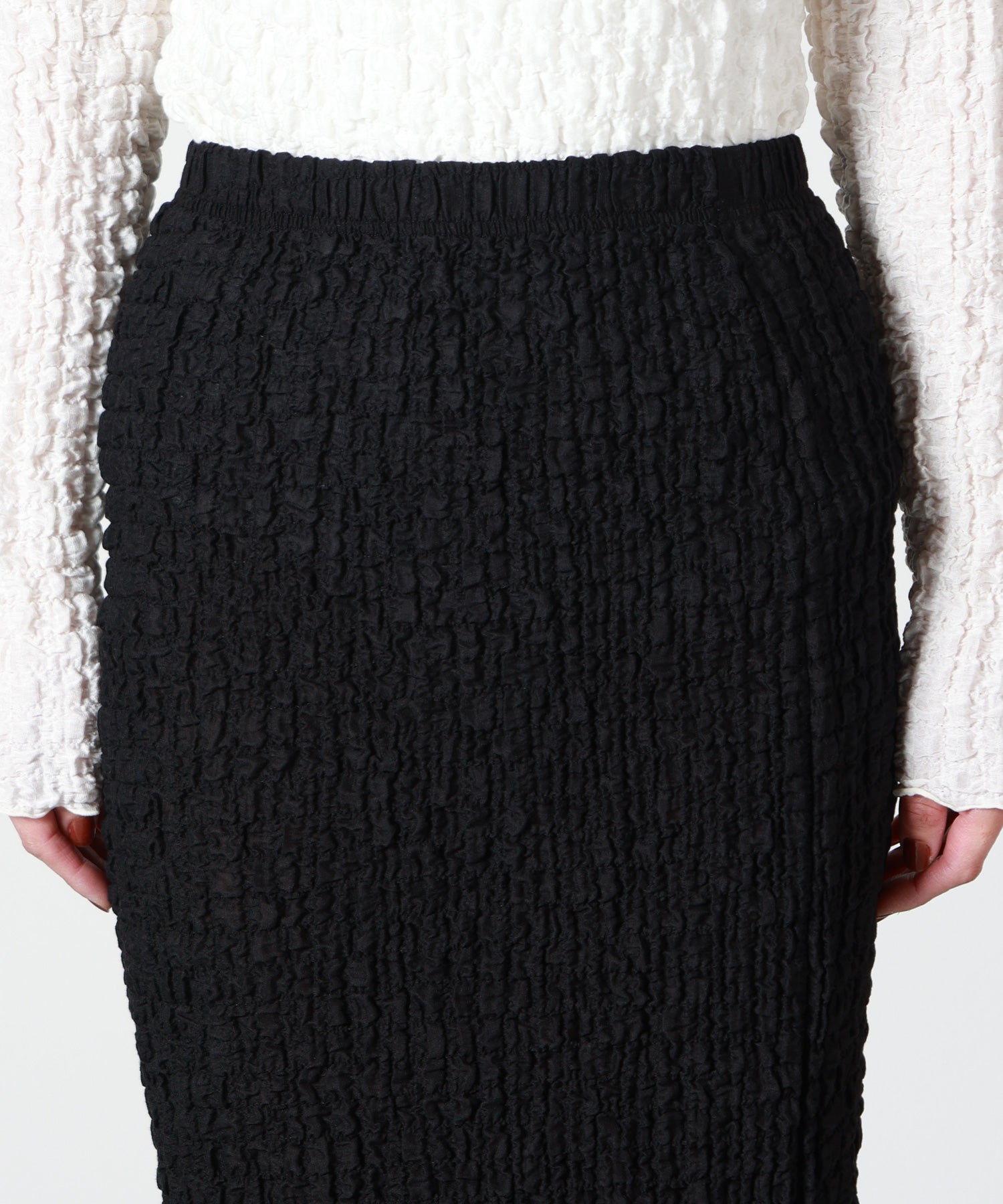 PHEENY(フィーニー)】 Shrink Lace Frill Skirt｜PARIGOT ONLINE
