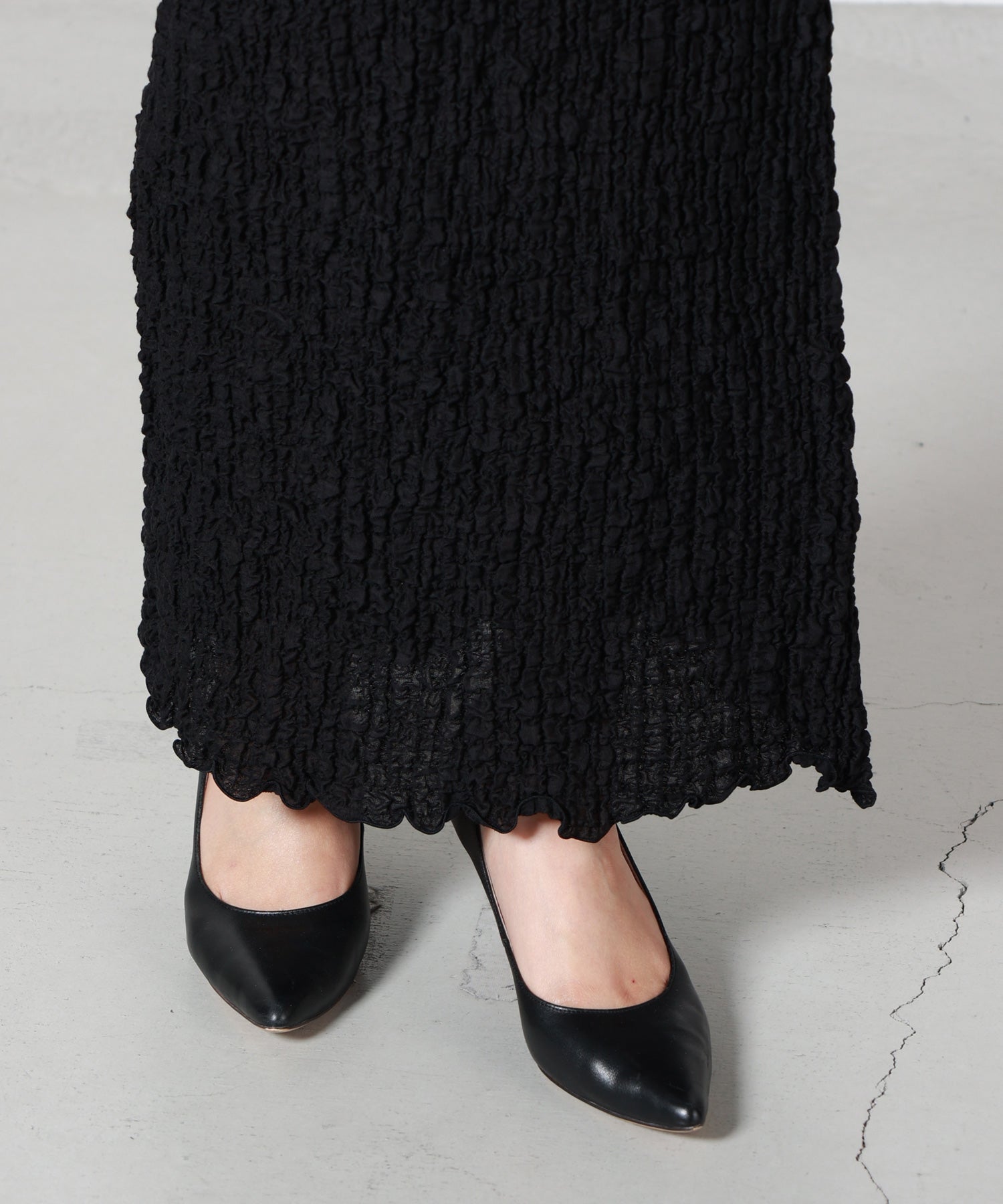 PHEENY(フィーニー)】 Shrink Lace Frill Skirt｜PARIGOT ONLINE