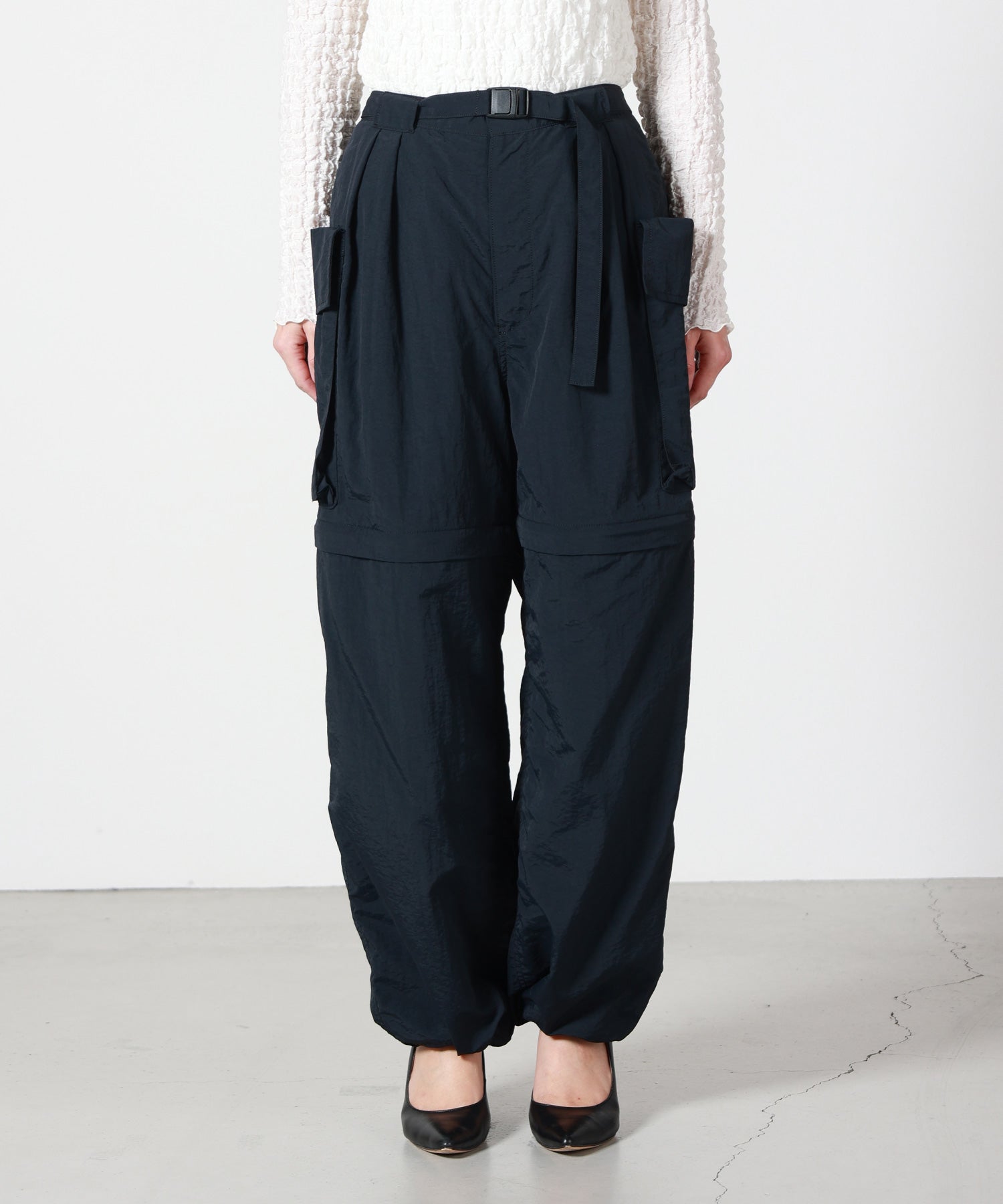 PHEENY(フィーニー)】 Nylon Taffeta Convertible Pants｜PARIGOT