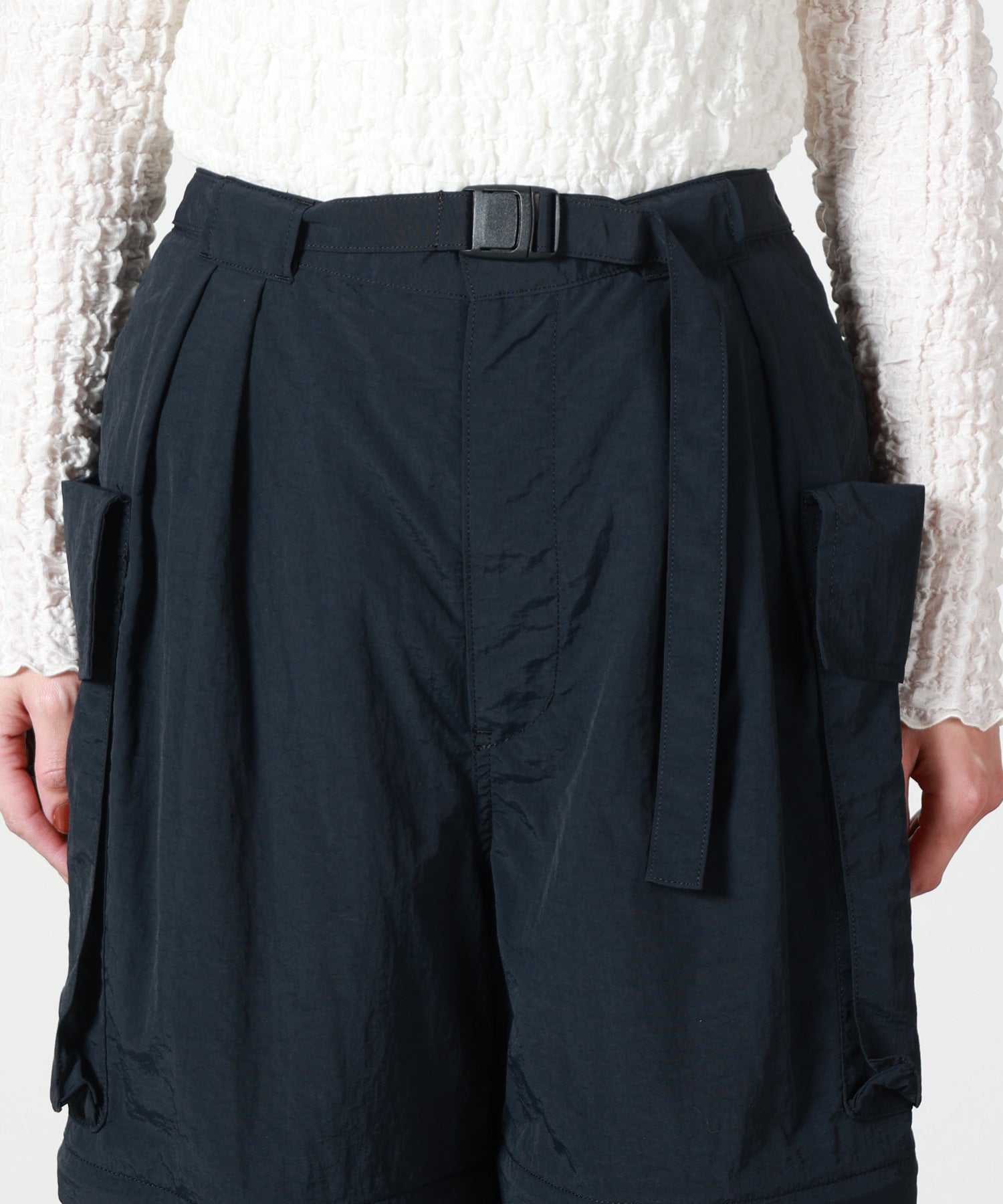 PHEENY(フィーニー)】 Nylon Taffeta Convertible Pants｜PARIGOT