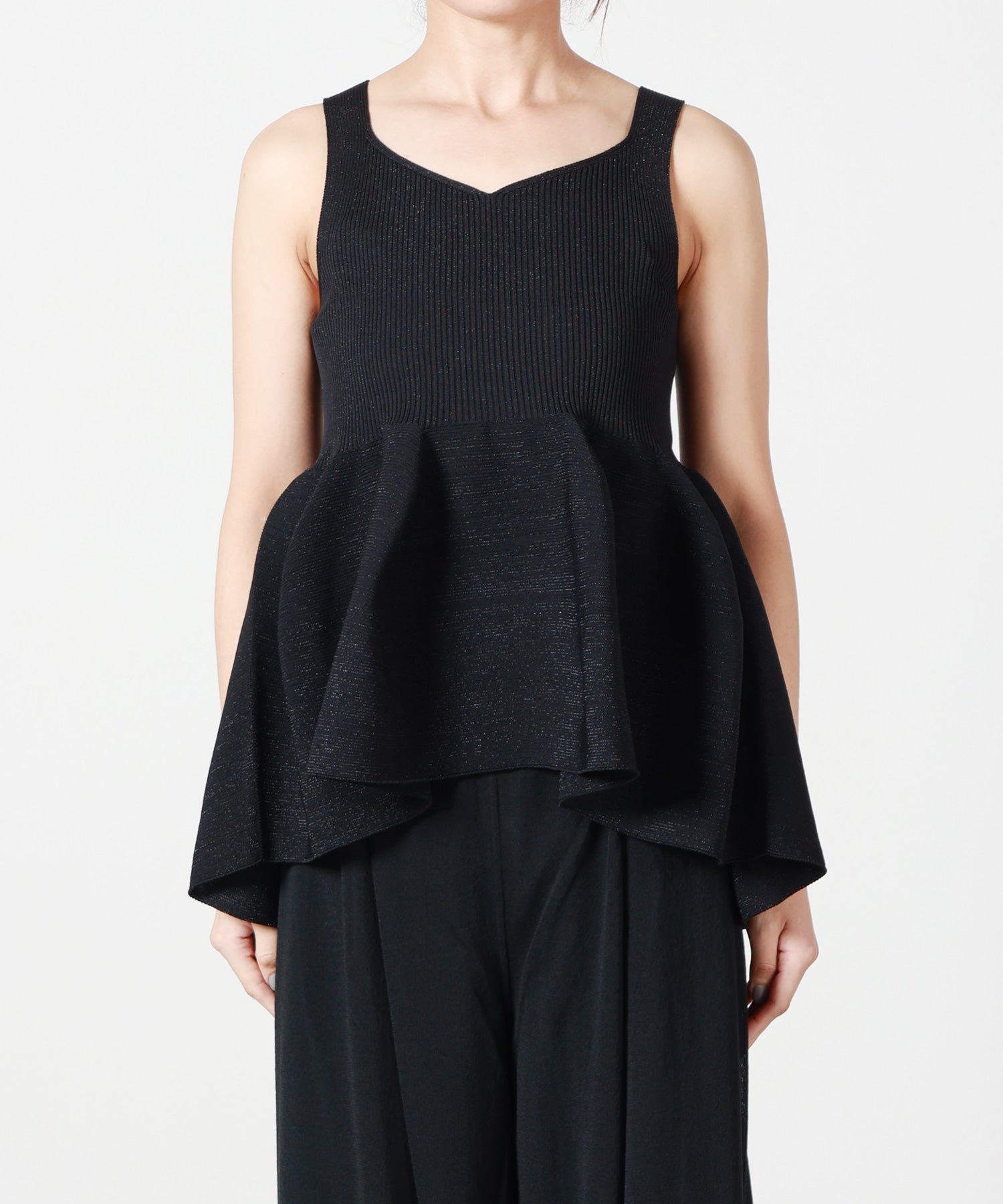 美品 CFCL POTTERY SLEEVELESS TOP ブラック Pottery Sleeveless Top｜シーエフシーエル(CFCL)｜Forget-me-nots