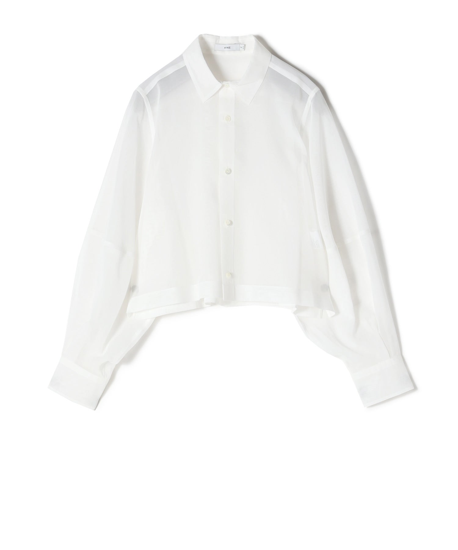 HYKE／COTTON VOILE SHIRT HYKE(ハイク)】 COTTON VOILE BALLOON SLEEVE SHIRT｜PARIGOT ONLINE