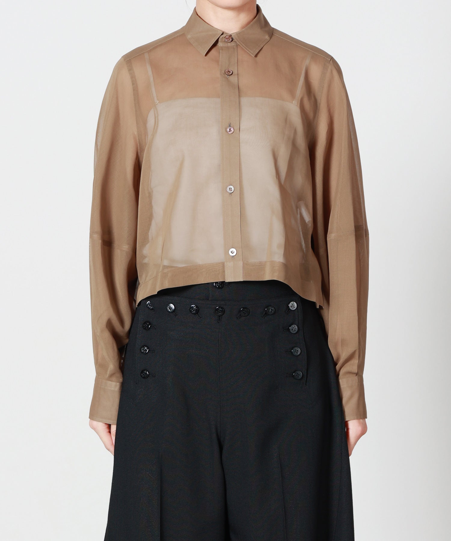HYKE(ハイク)】 COTTON VOILE BALLOON SLEEVE SHIRT｜PARIGOT ONLINE