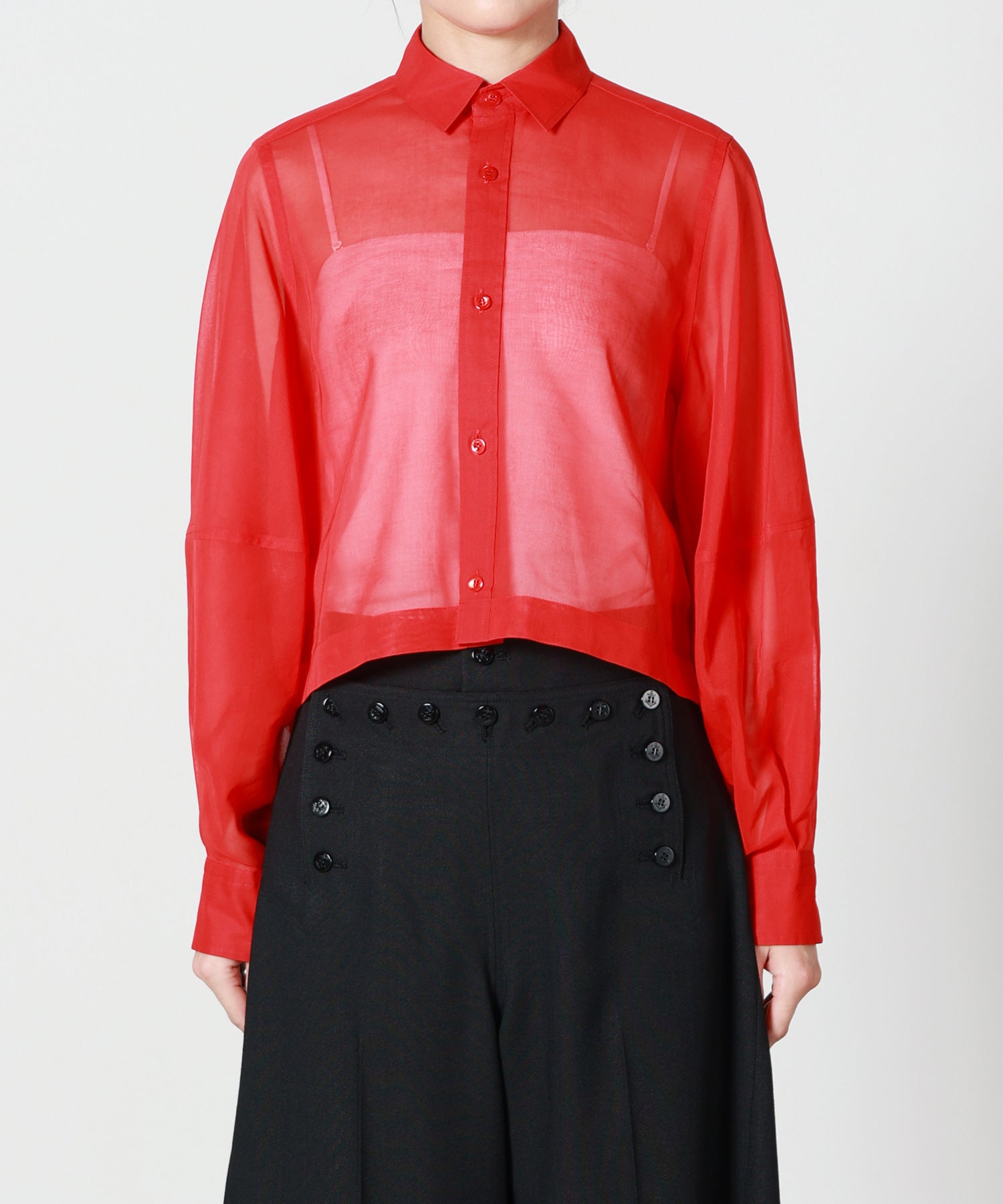 HYKE(ハイク)】 COTTON VOILE BALLOON SLEEVE SHIRT｜PARIGOT ONLINE