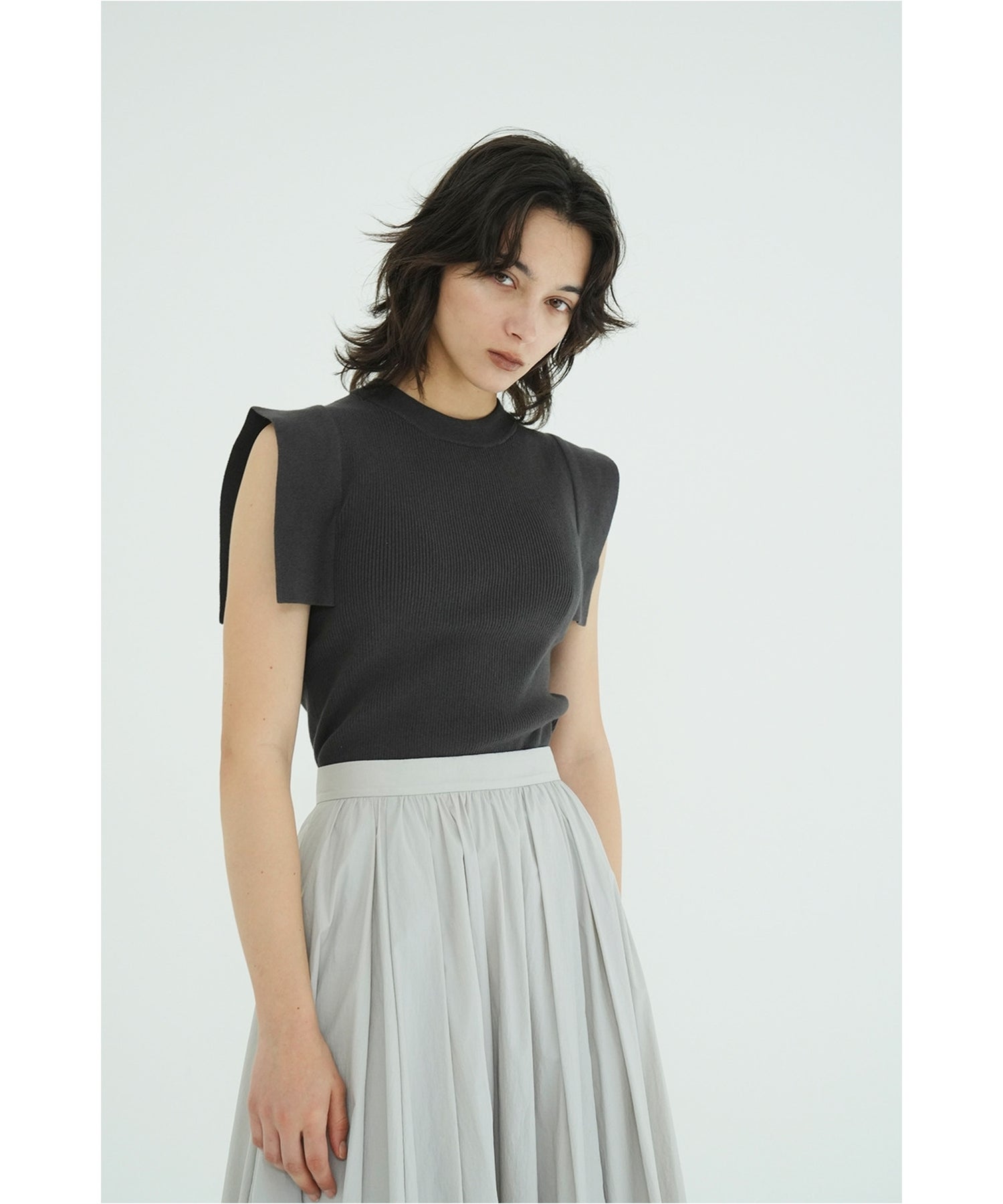CLANE(クラネ)】 SQUARE SLEEVE KNIT TOPS｜PARIGOT ONLINE（パリゴ