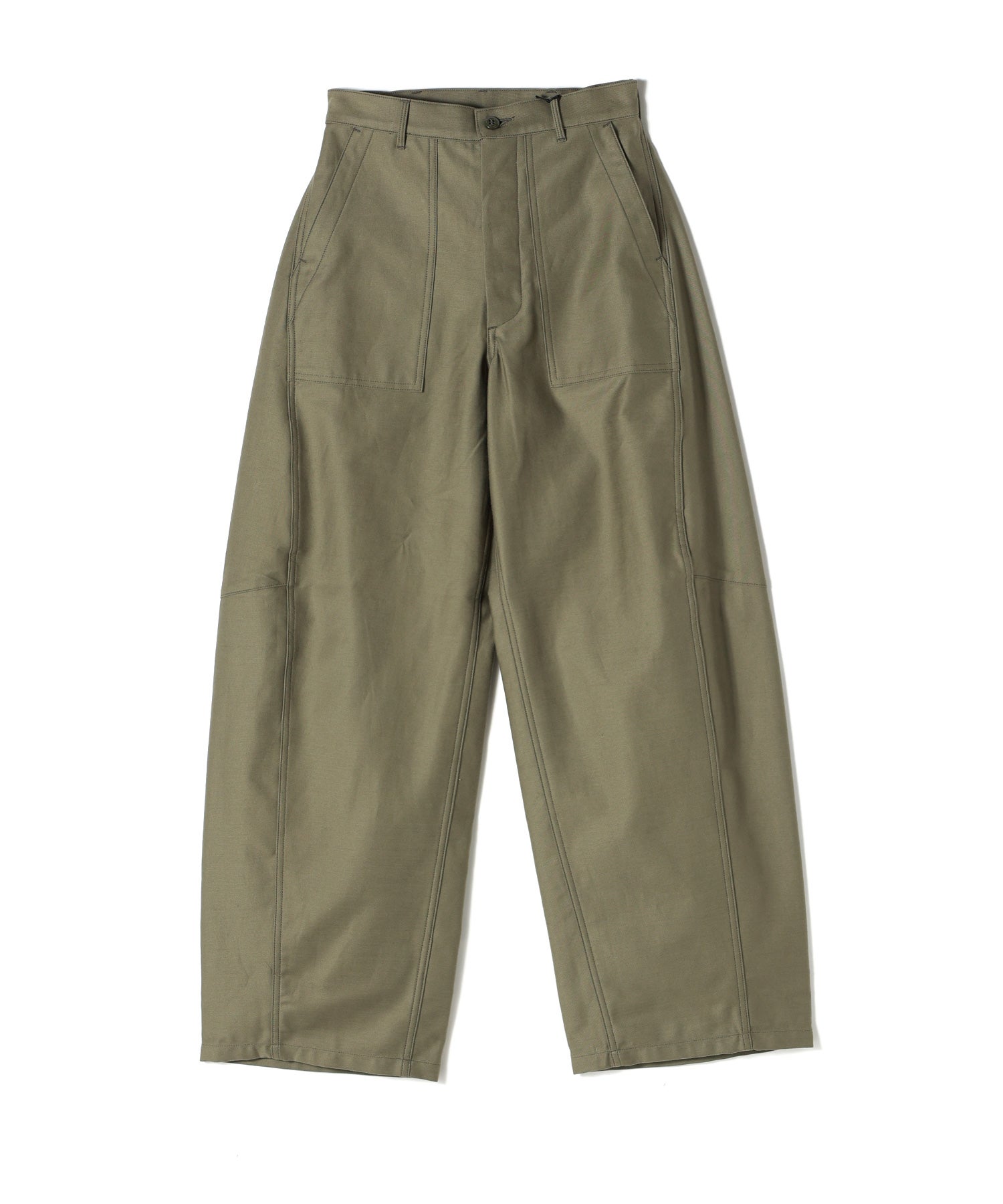 HYKE(ハイク)】 ≪Genderless≫BACK SATIN BARREL-LEG PANTS｜PARIGOT