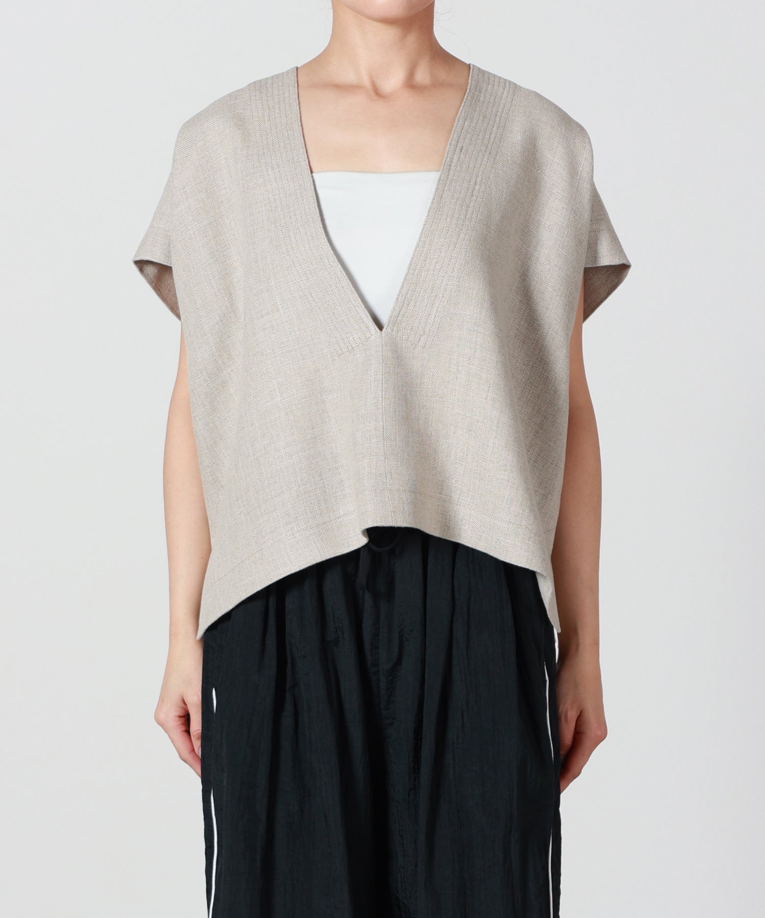 SACRA(サクラ)】 RUSTIC LINEN TOP｜PARIGOT ONLINE（パリゴオンライン）