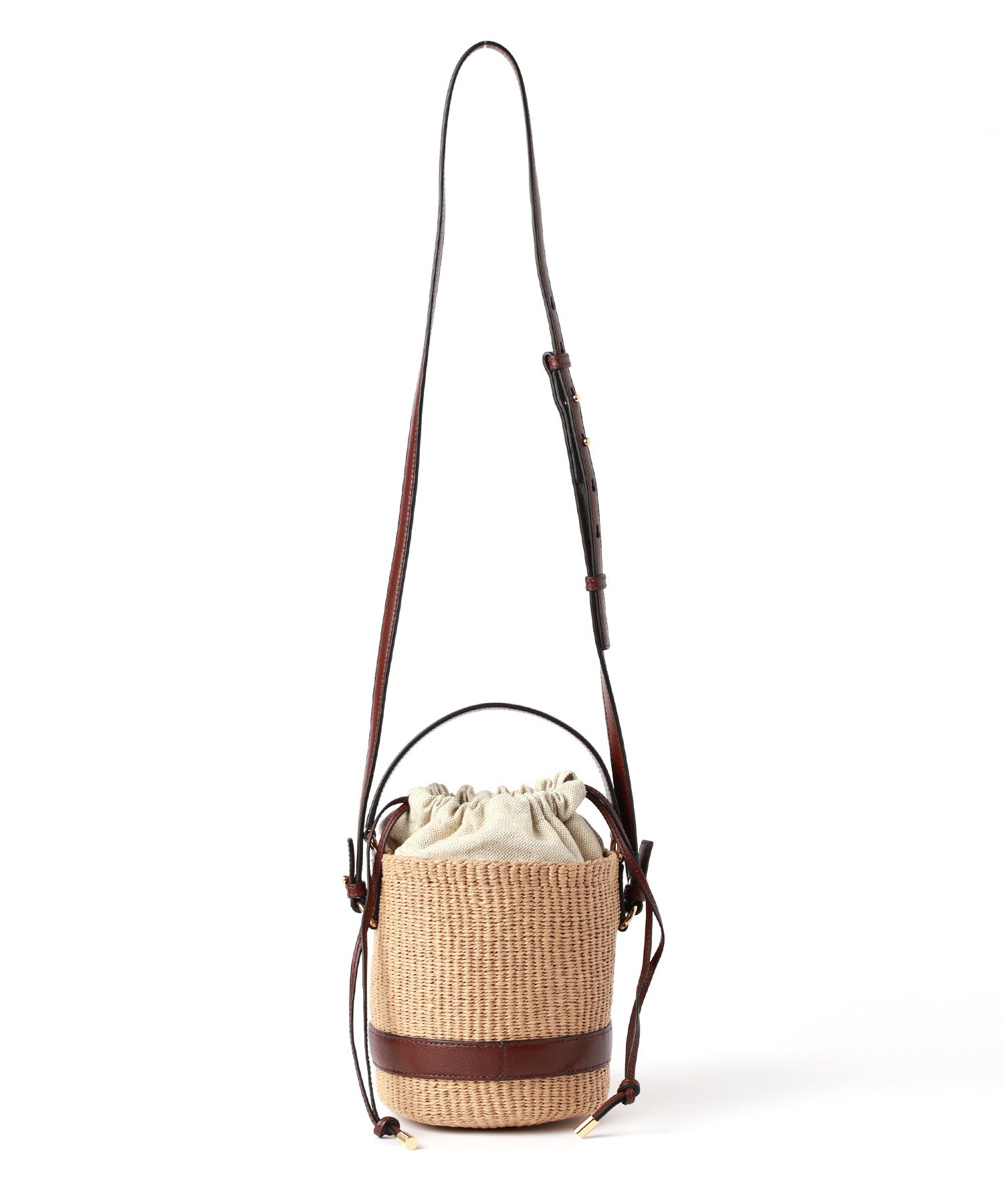 Chloe(クロエ)】 ナチュラルファイバー製CHLOE CHARMSバスケットバッグ