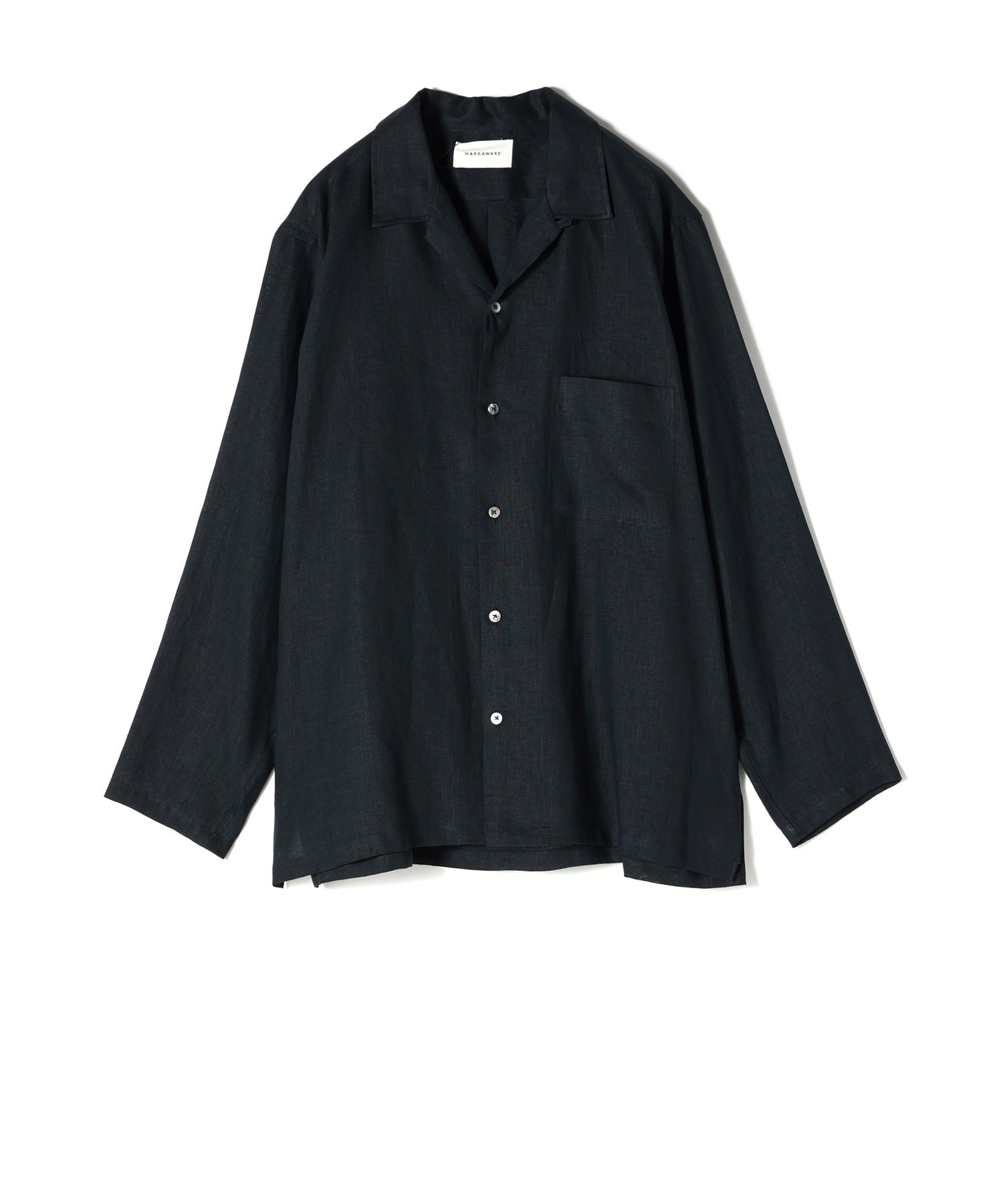 MARKAWARE(マーカウェア)】 COMFORT FIT OPEN COLLAR SHIRT｜PARIGOT