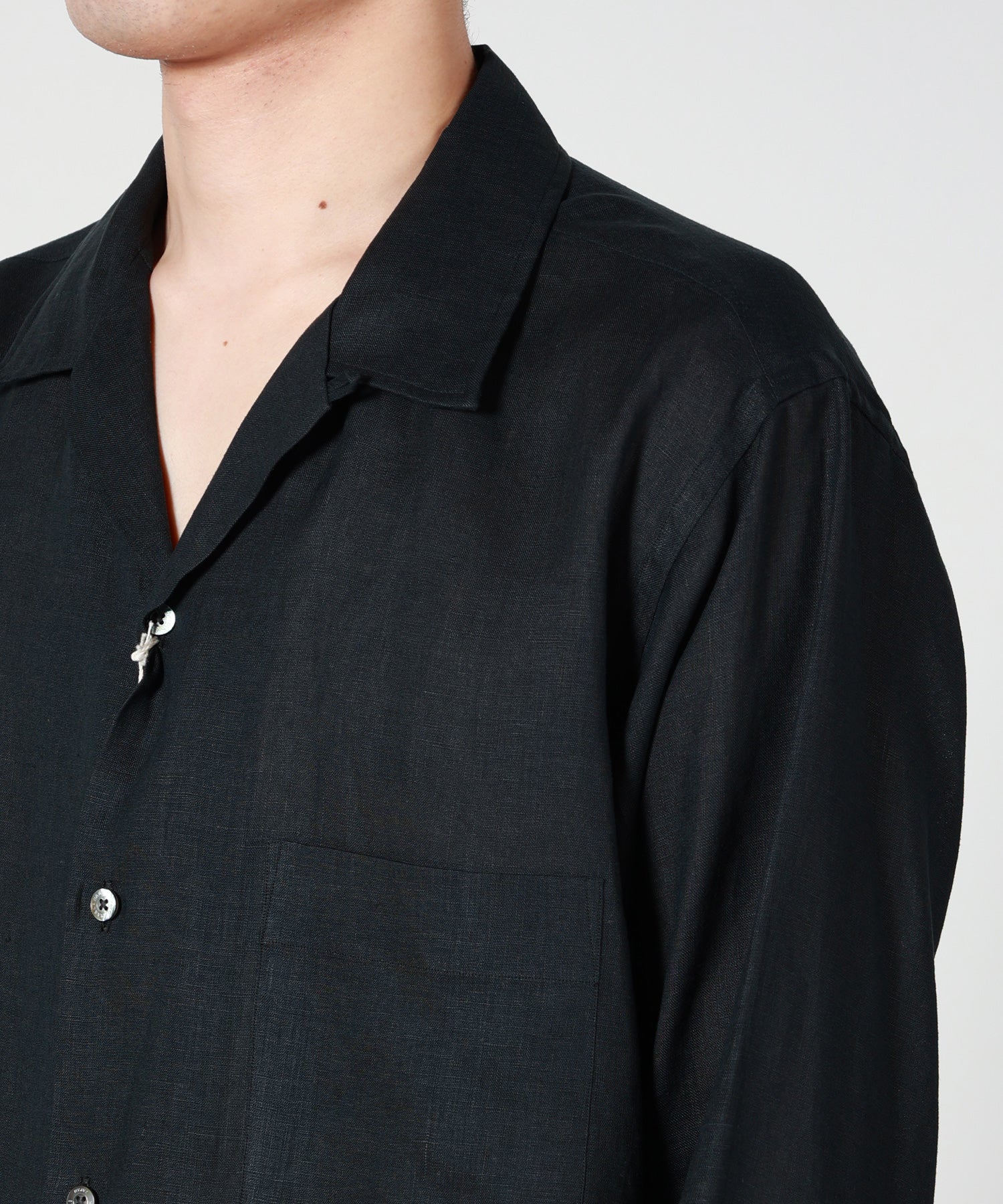 MARKAWARE(マーカウェア)】 COMFORT FIT OPEN COLLAR SHIRT｜PARIGOT