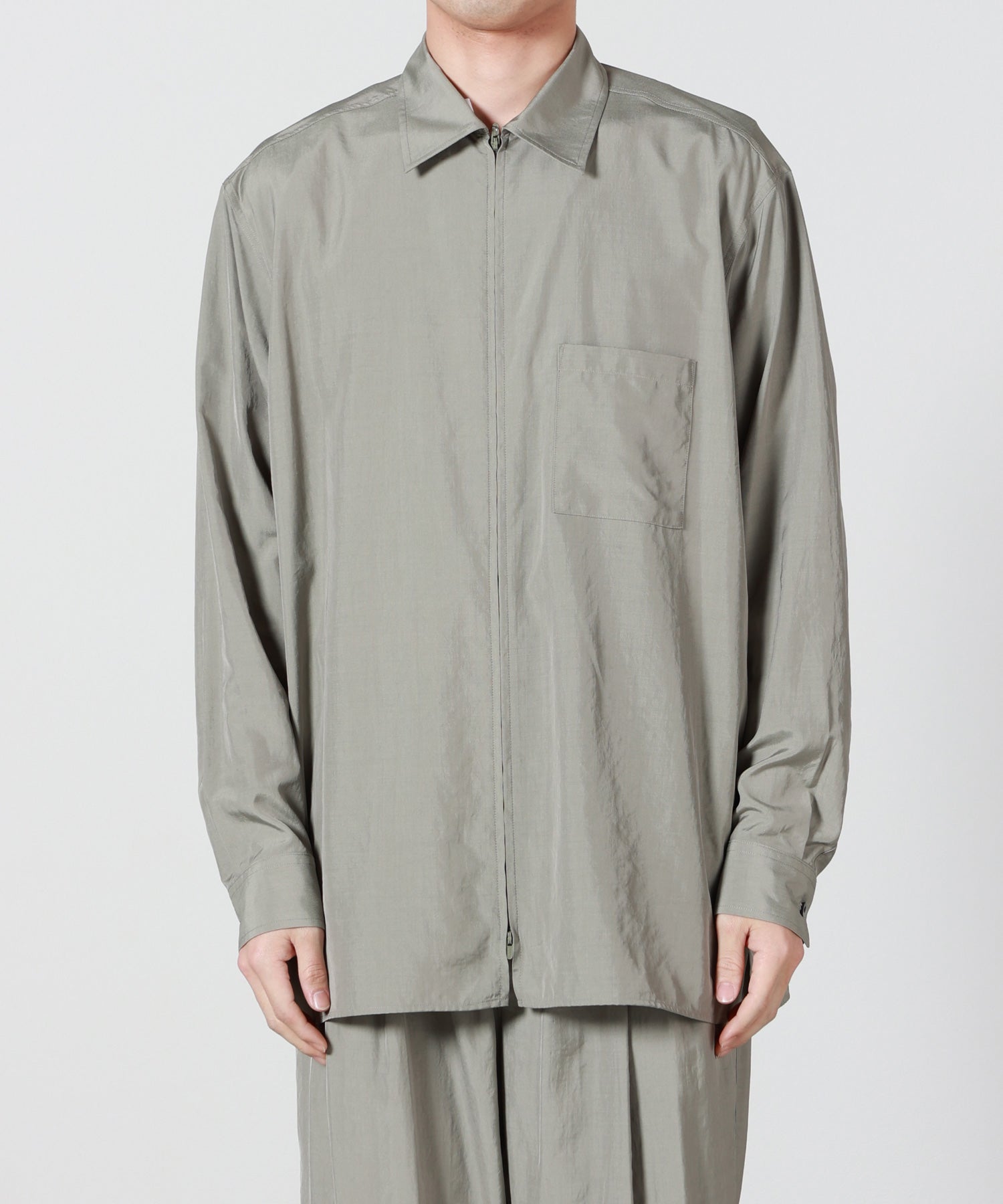 YOKE(ヨーク)】 Silk Nylon Zip Shirt｜PARIGOT ONLINE（パリゴ