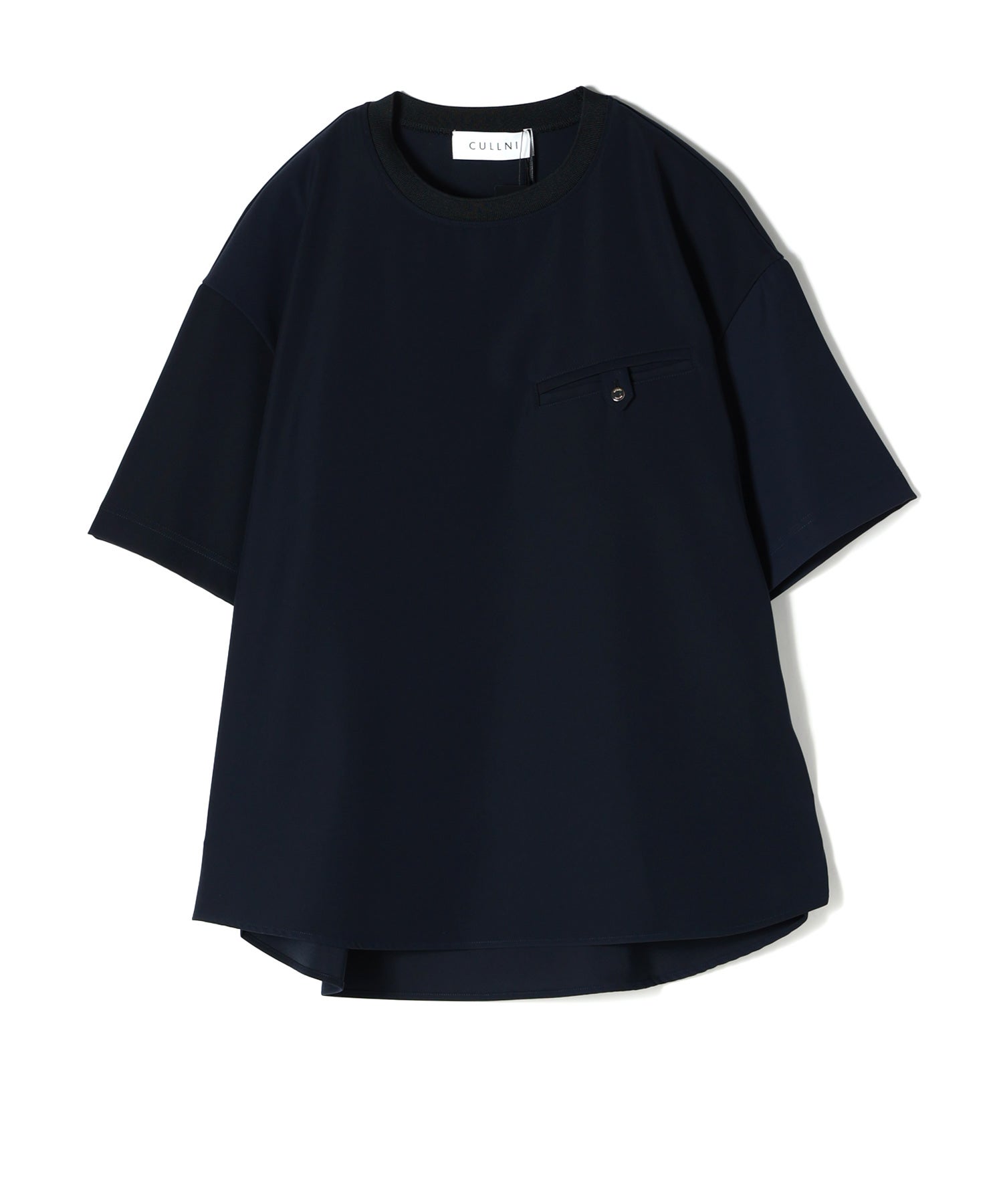CULLNI(クルニ)】 Dry Twill Button-Tab Pocket Short Sleeve Pullover