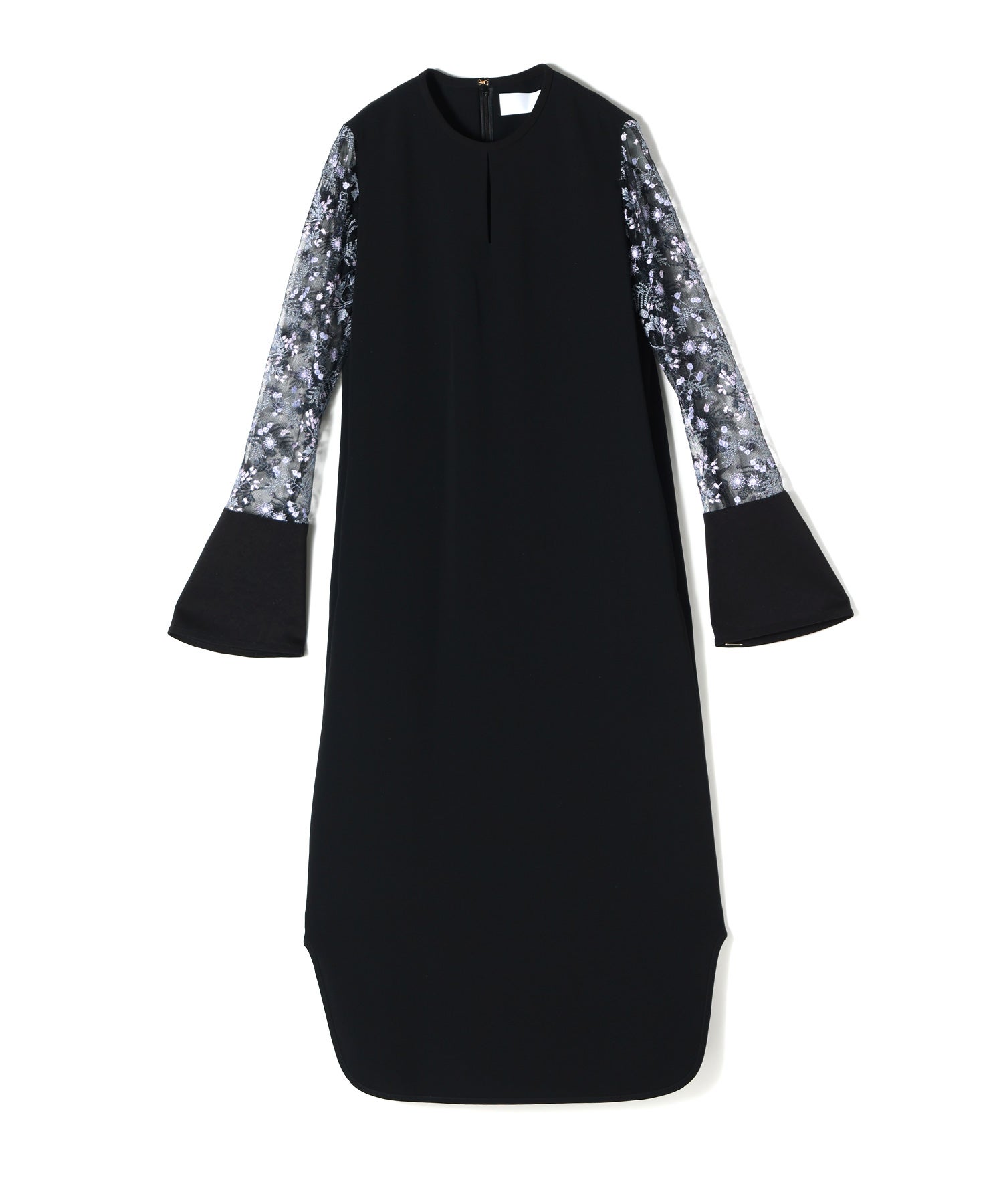 Mame Kurogouchi(マメ クロゴウチ)】 Tulle Lace Sleeve Classic Dress