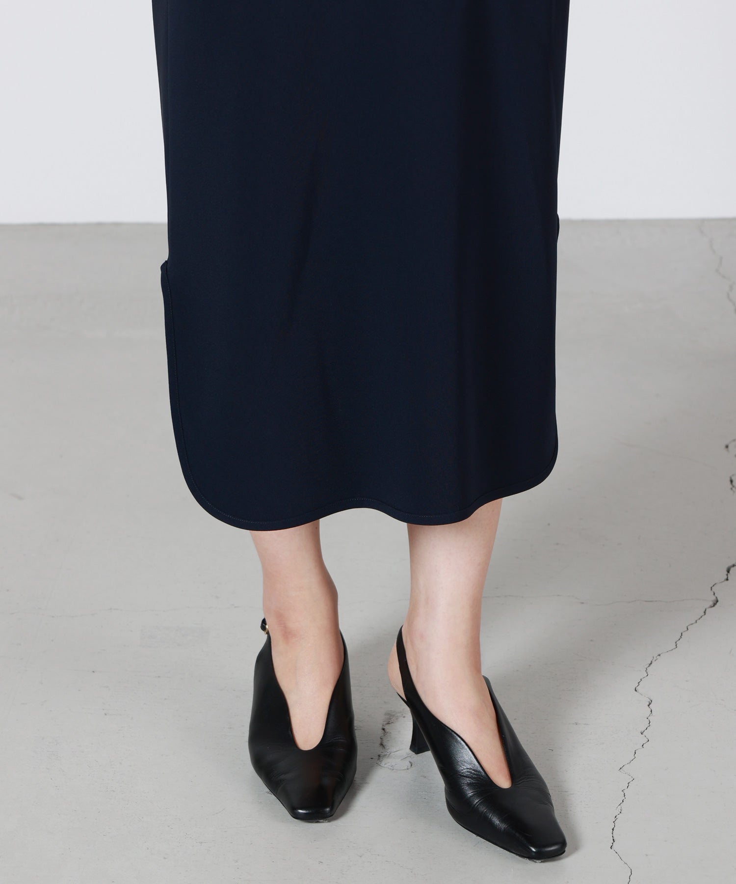 Mame Kurogouchi(マメ クロゴウチ)】 Tulle Lace Sleeve Classic Dress
