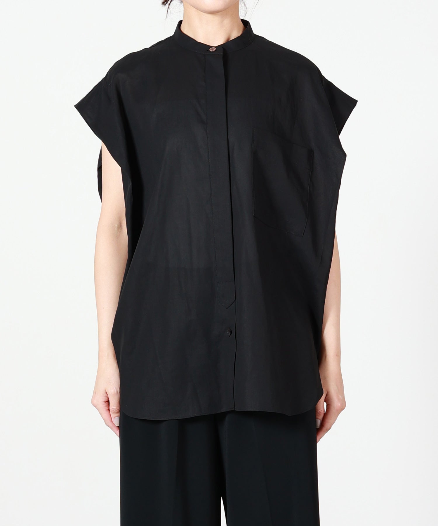 SACRA(サクラ)】 SHRINK GABARDINE SHIRT｜PARIGOT ONLINE（パリゴ
