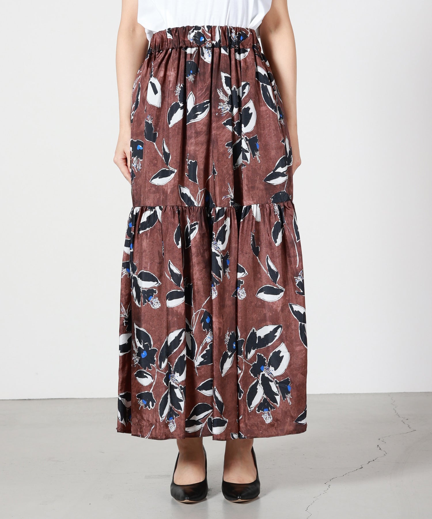 SACRA(サクラ)】 PAINTING FLORA LONG SKIRT｜PARIGOT ONLINE（パリゴ