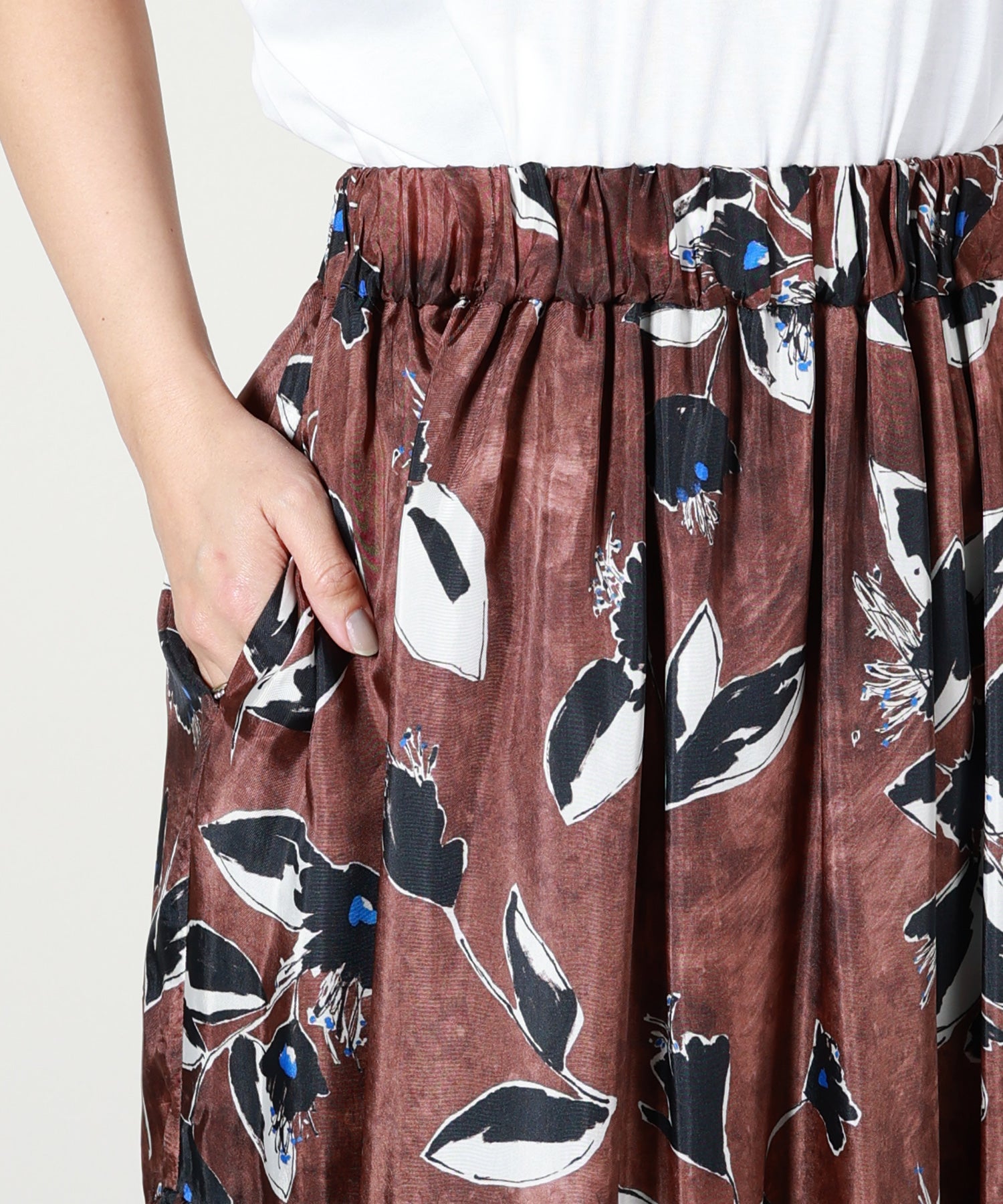 SACRA(サクラ)】 PAINTING FLORA LONG SKIRT｜PARIGOT ONLINE（パリゴ